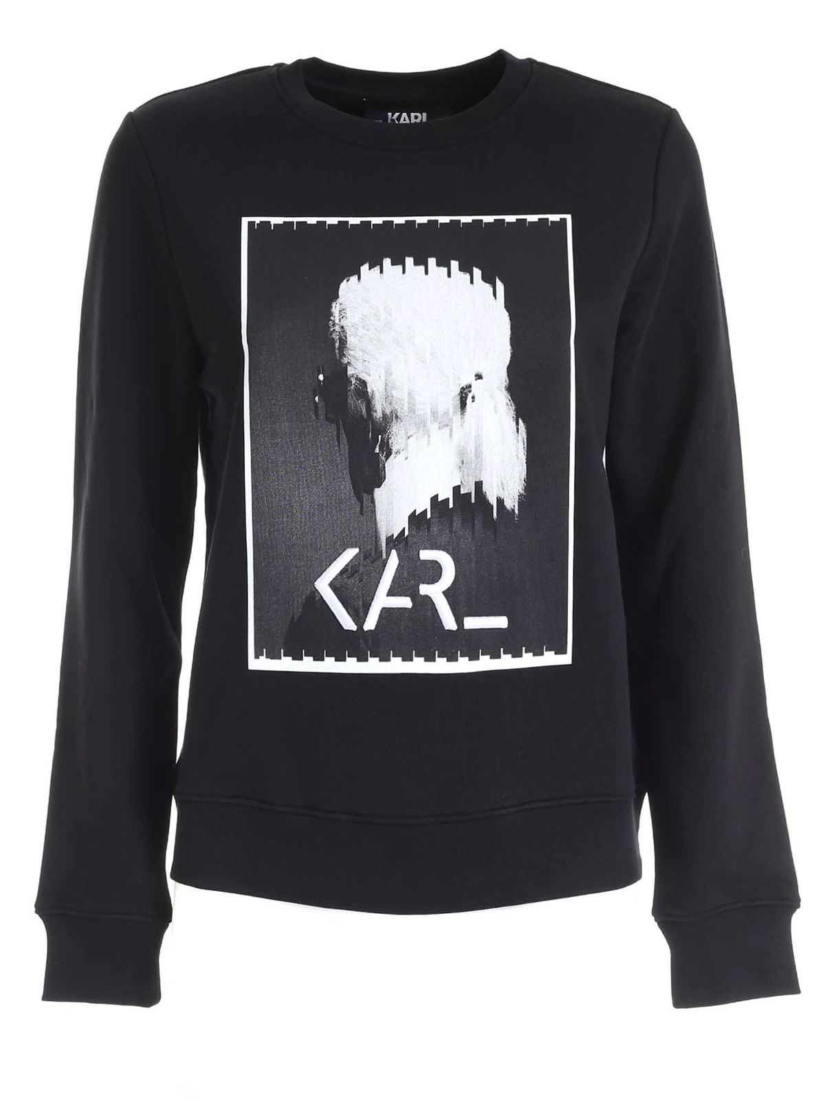 Karl Lagerfeld Karl Legend Sweatshirt In Black