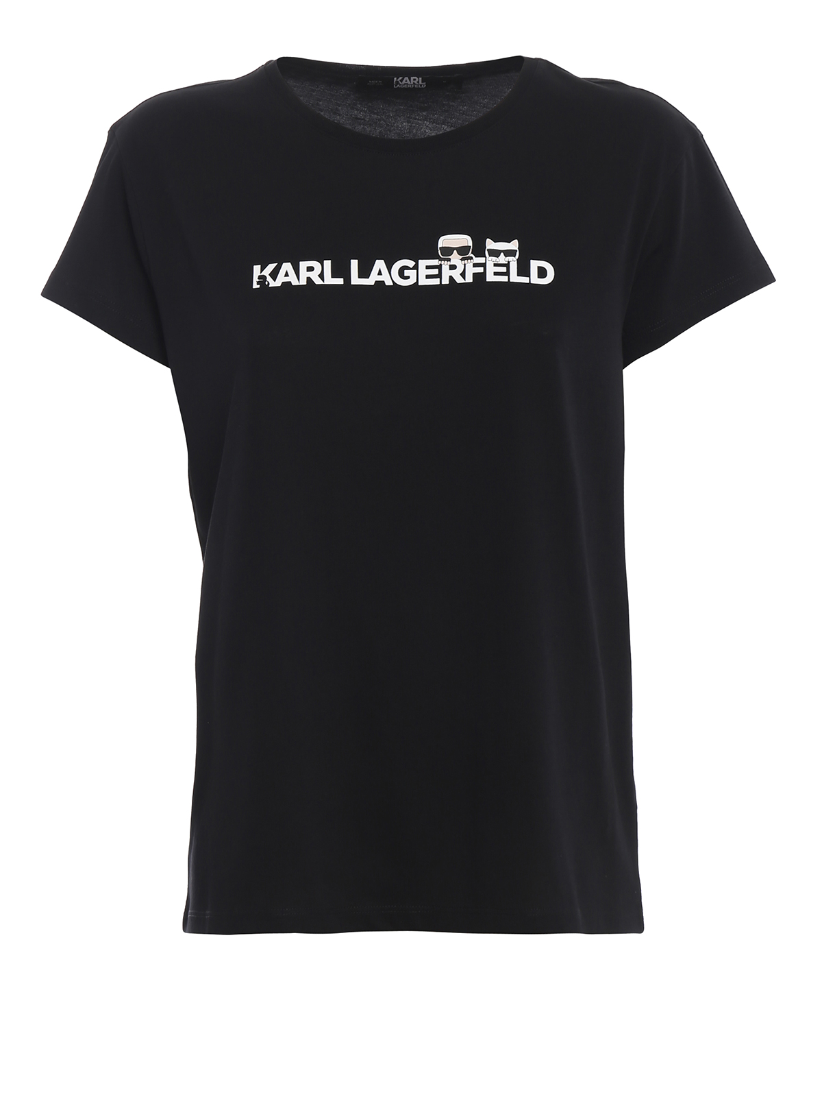 Karl Lagerfeld Ikonik Black Cotton T-shirt