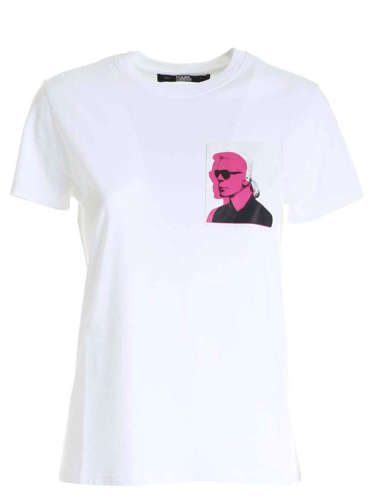 Karl Lagerfeld Karl Legend T-shirt In White
