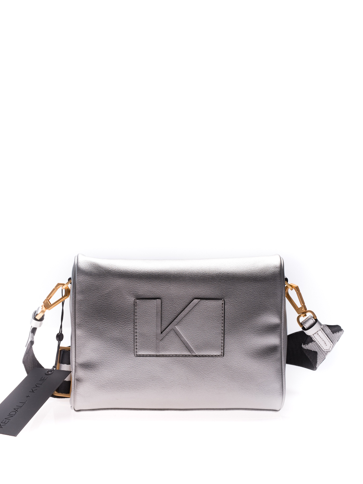 KENDALL + KYLIE Silver Crossbody Pouch Messenger Bag