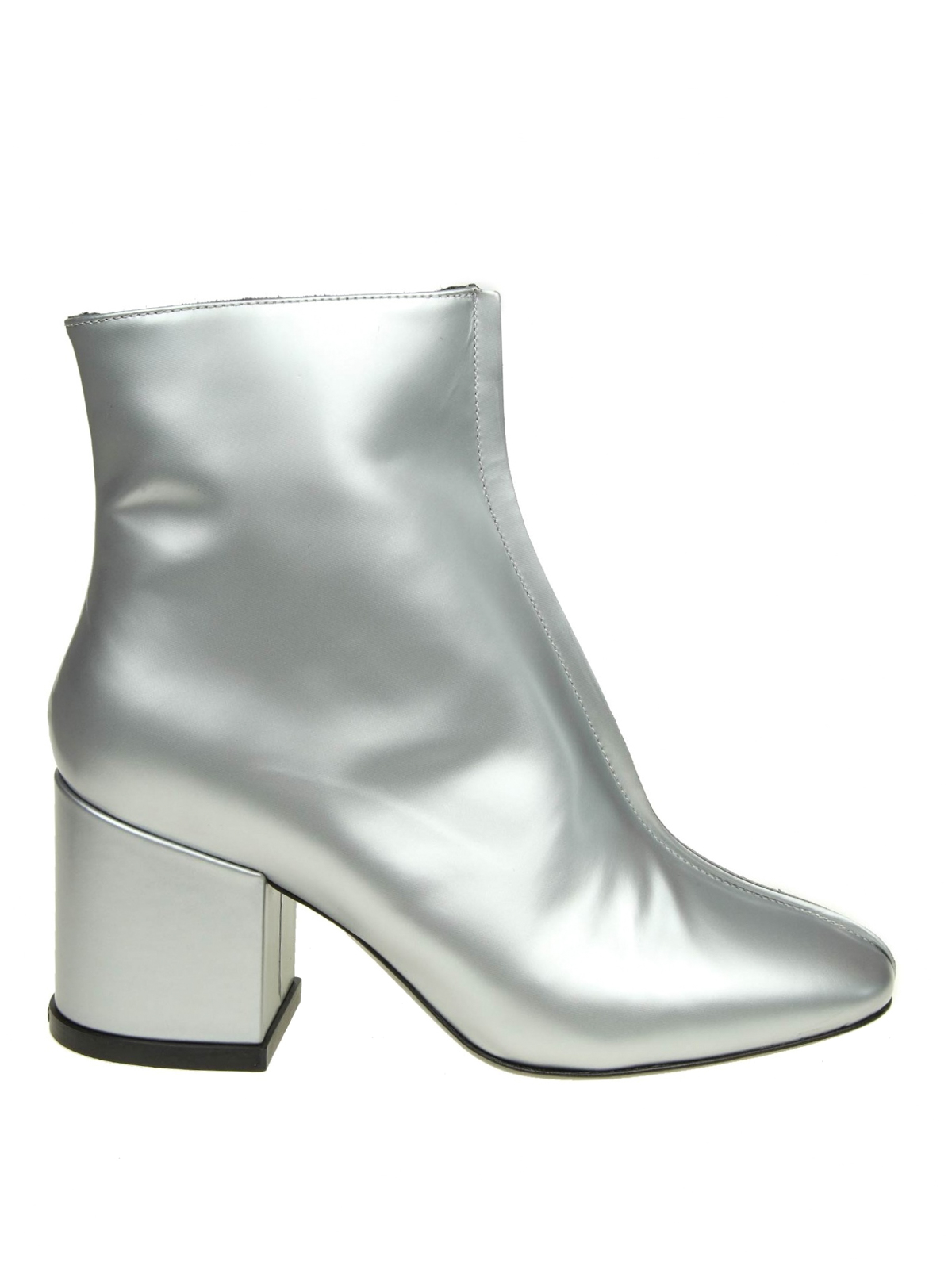 Ankle boots Kenzo - Daria silver tone leather ankle boots