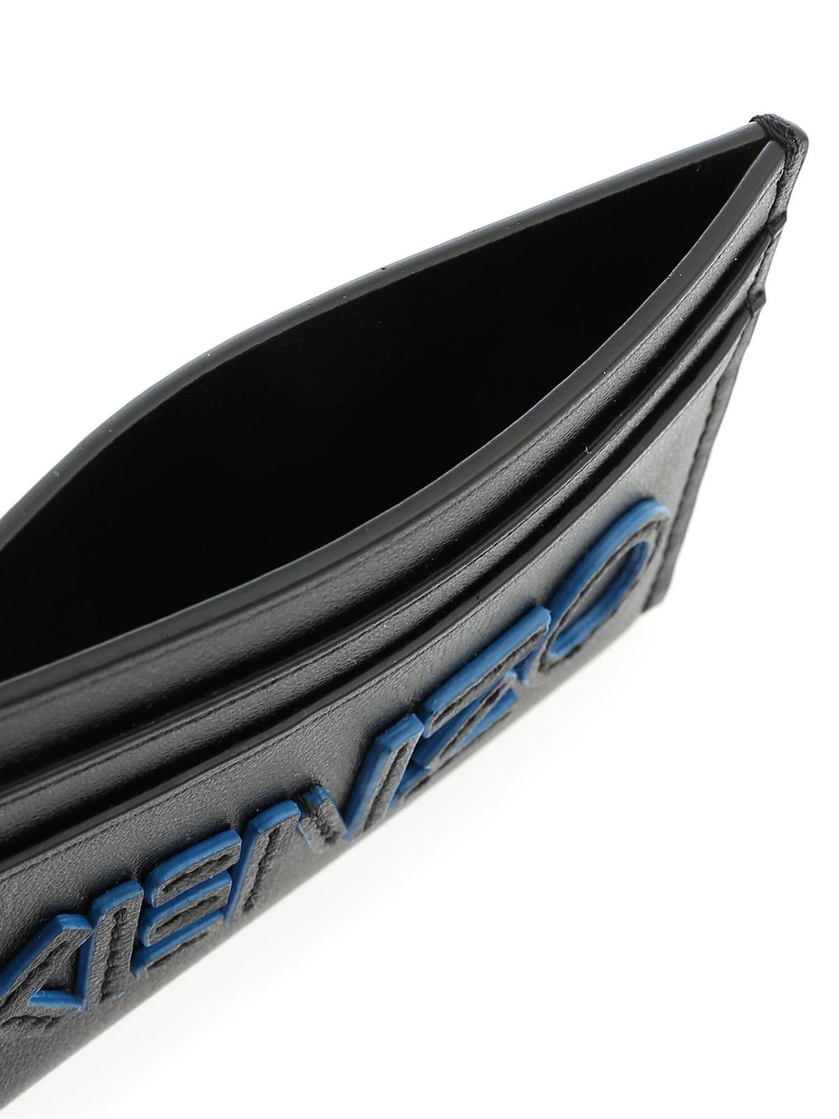 Kenzo KENZO logo card holder in black - Black - Men|5PM500L3699