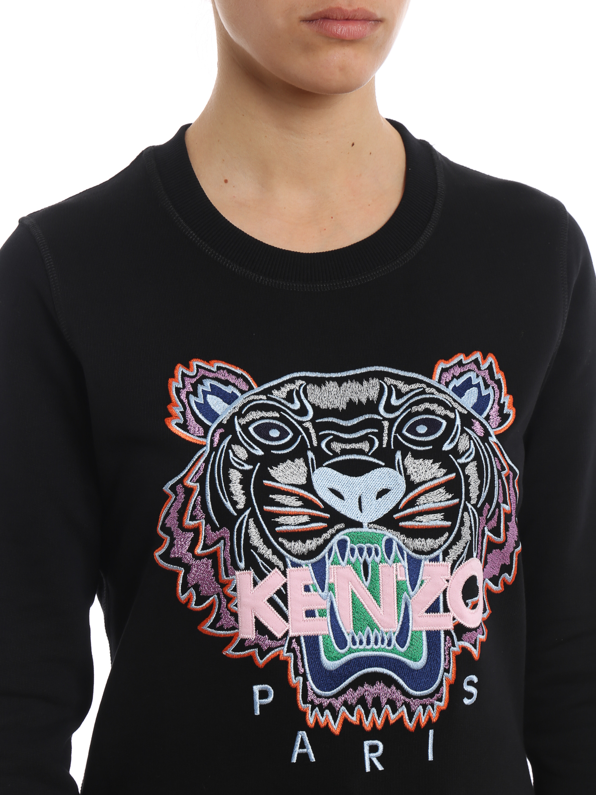 Kenzo Tiger black crewneck sweatshirt - Black | F952SW7054XA99