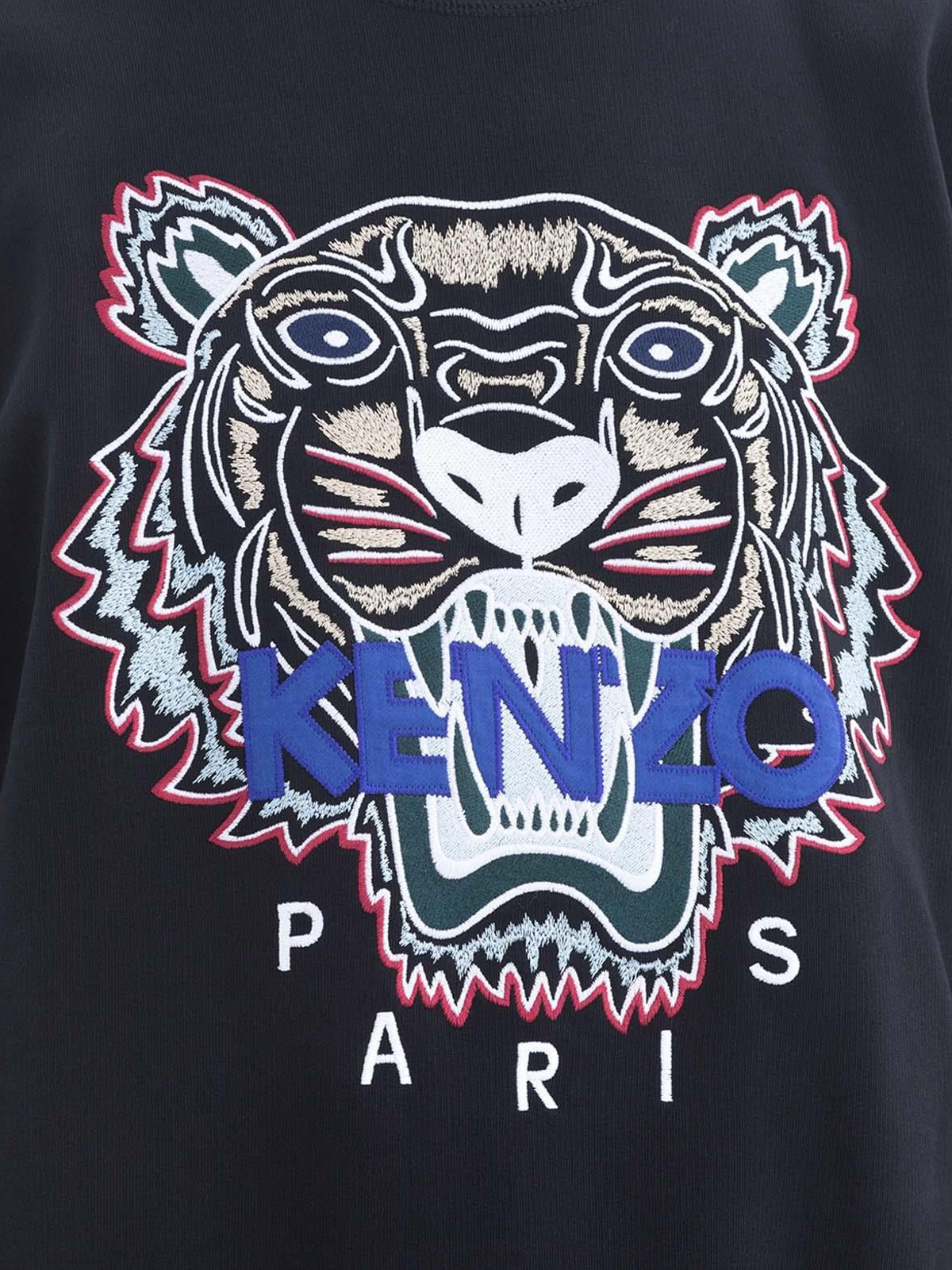 Sweatshirts & Sweaters - Tiger black sweatshirt by Kenzo - F865SW0014XA99