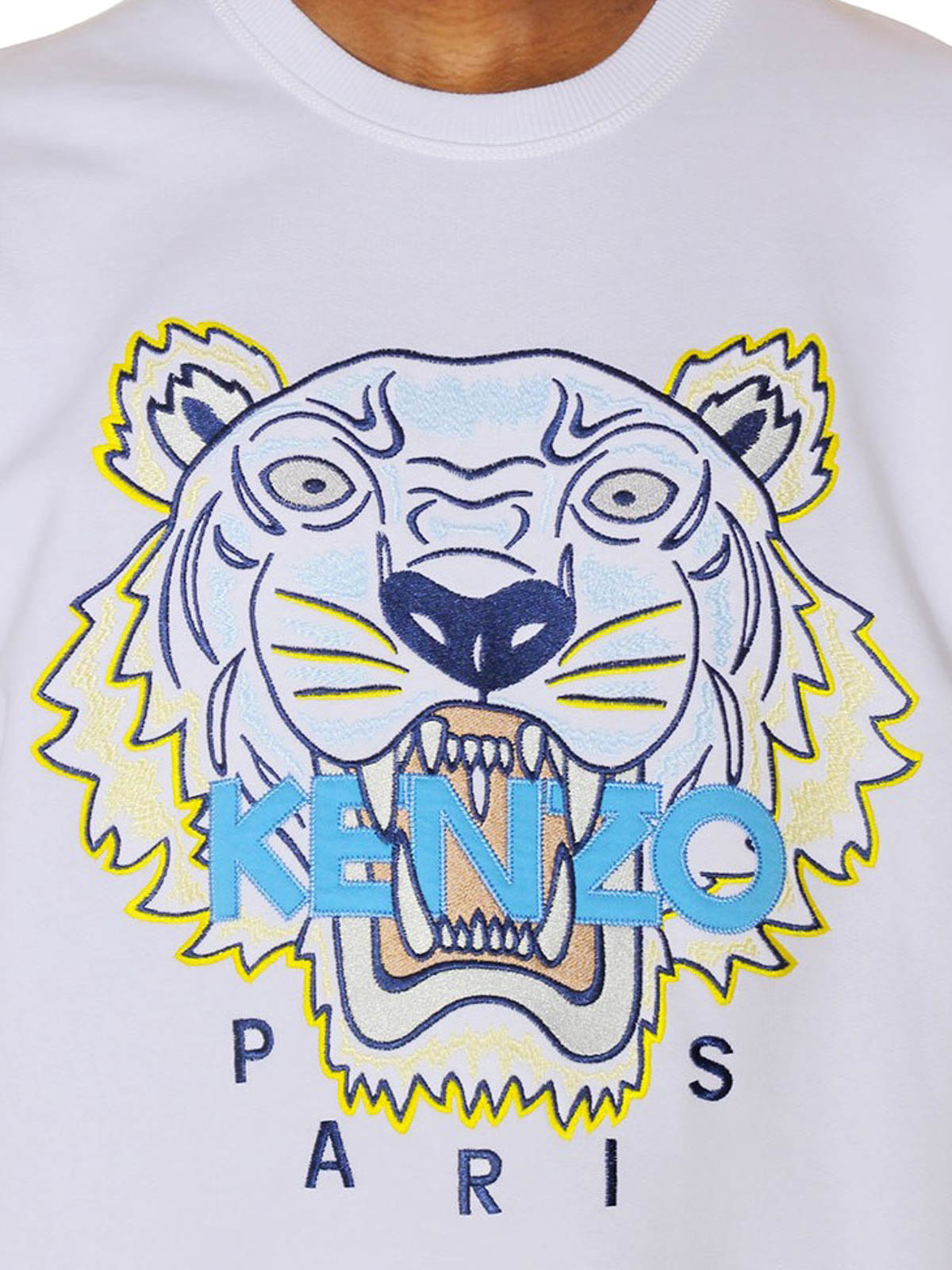 Kenzo Tiger embroidered logo sweatshirt - White - Men|5SW0014XA01