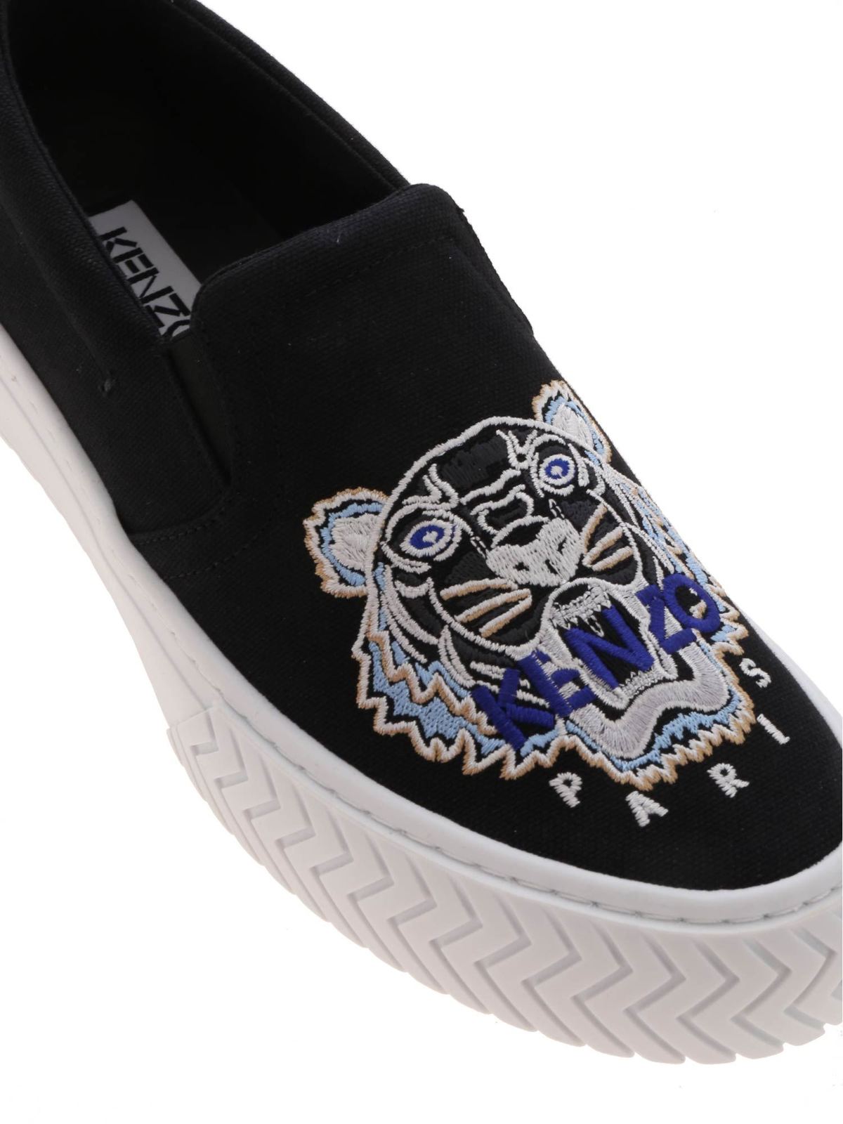 Trainers Kenzo - Tiger embroidery slip-on sneakers - 2SN200F7099