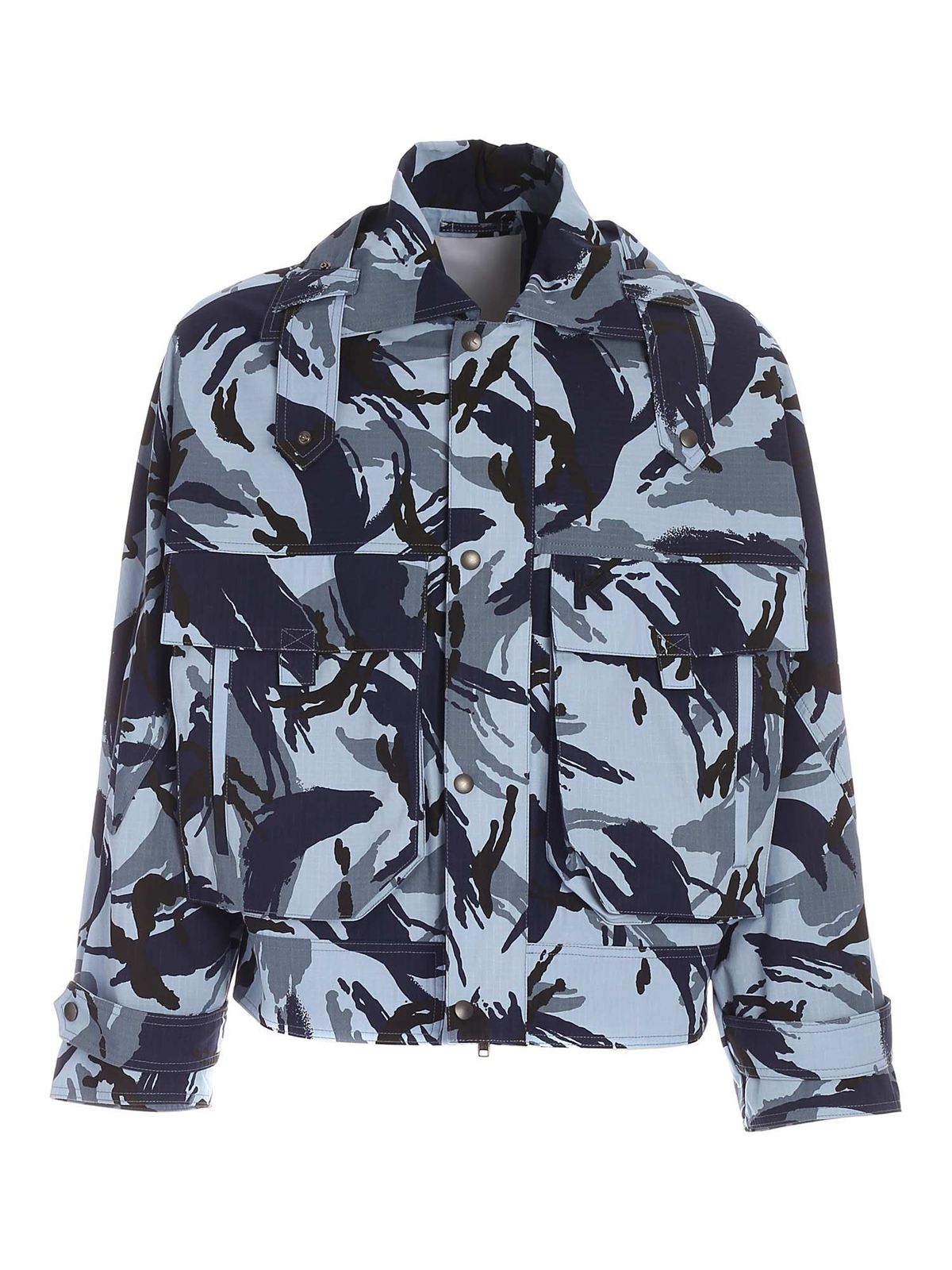 Shop Kenzo Tropic Camo Jacket In Blue