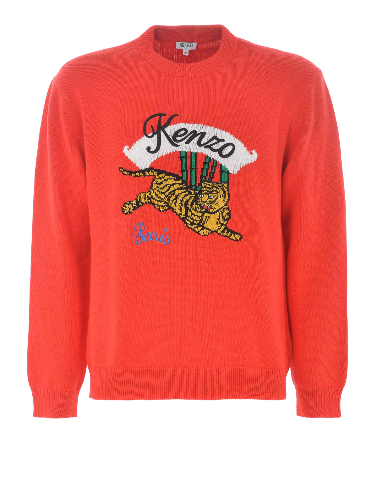 tiger intarsia jumper, Kenzo