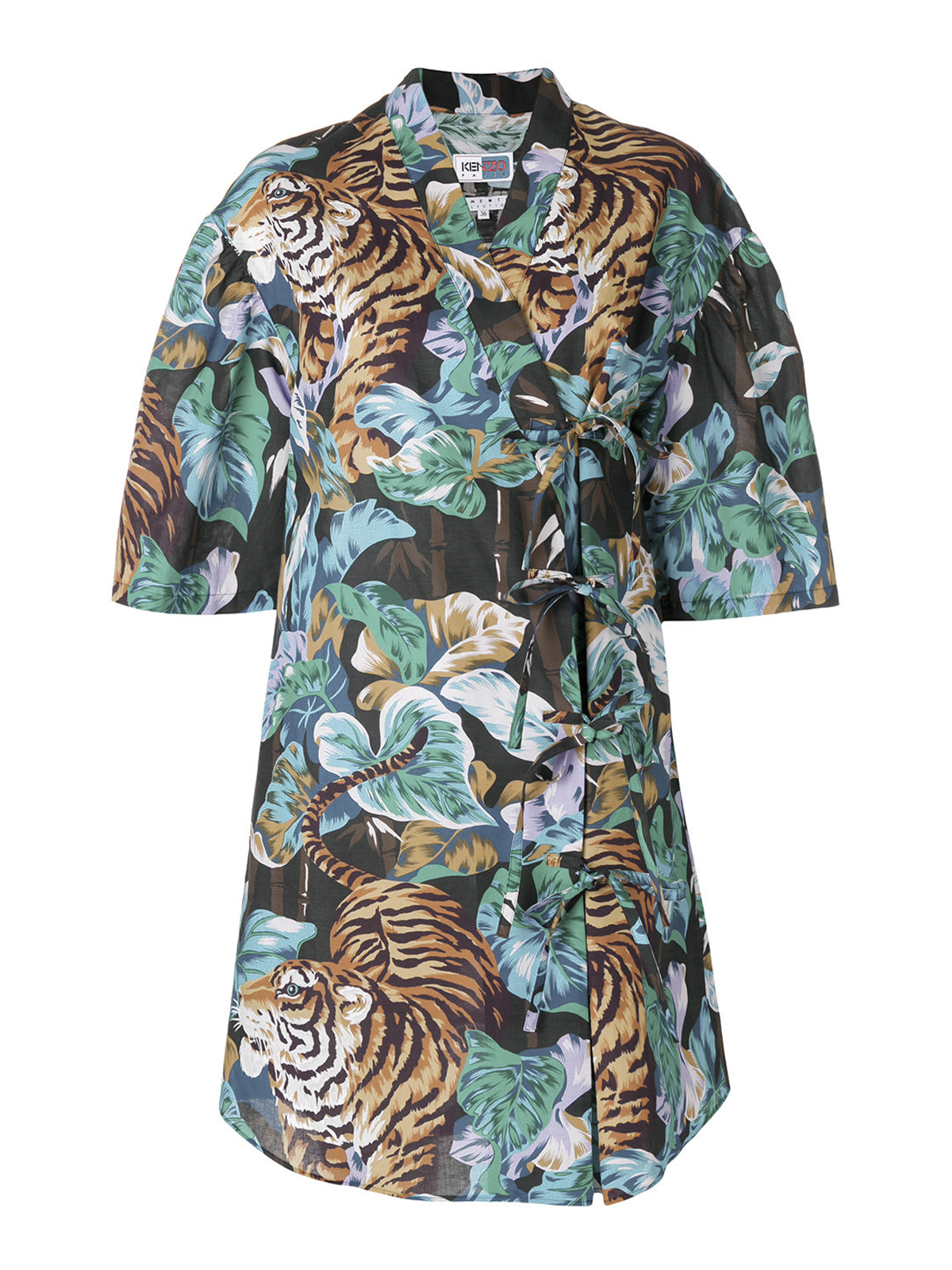 Kenzo Robe Kenzo Robe Au Genou - Bamboo Tiger - Multicolore | F851RO0475A199
