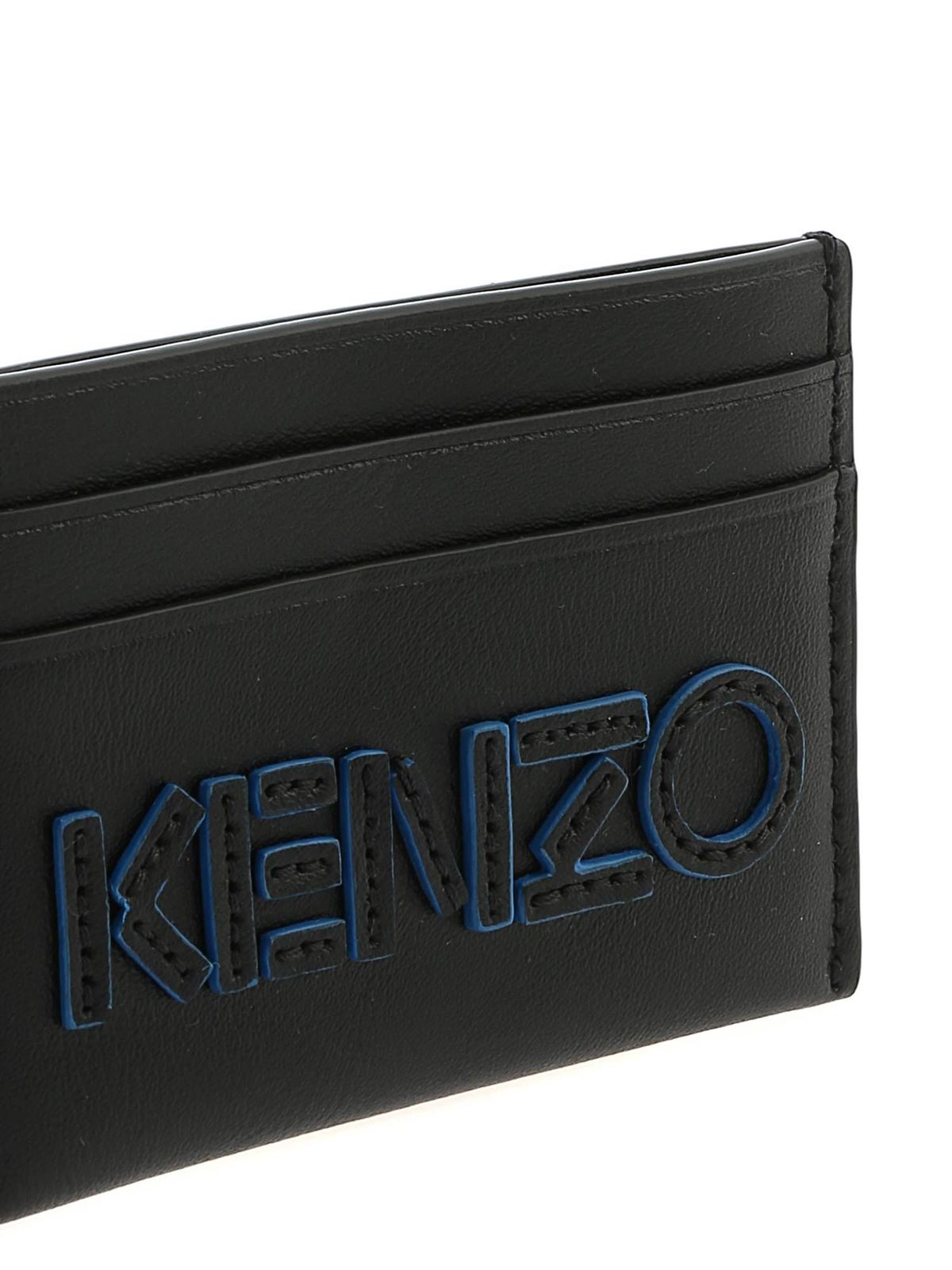 Kenzo KENZO logo card holder in black - Black - Men|5PM500L3699