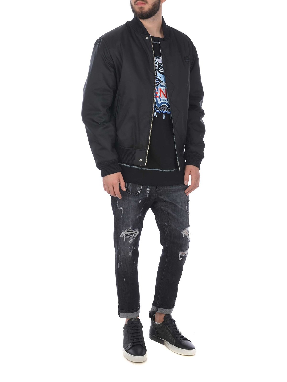 Kenzo ボンバージャケット - 黒|F865BL1751NC99 | THEBS