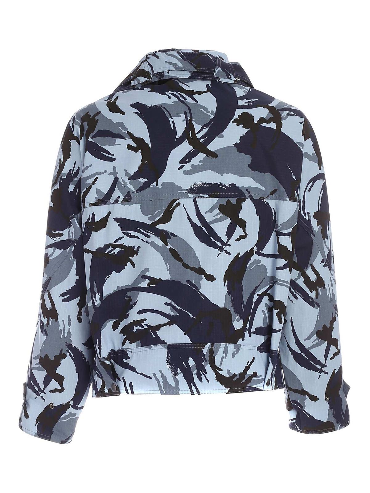 Shop Kenzo Tropic Camo Jacket In Blue