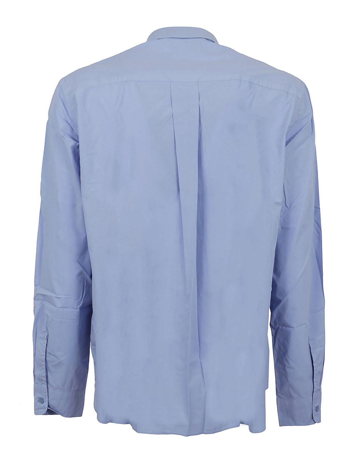 Shop Kenzo Casual Cotton Shirt In Light Blue