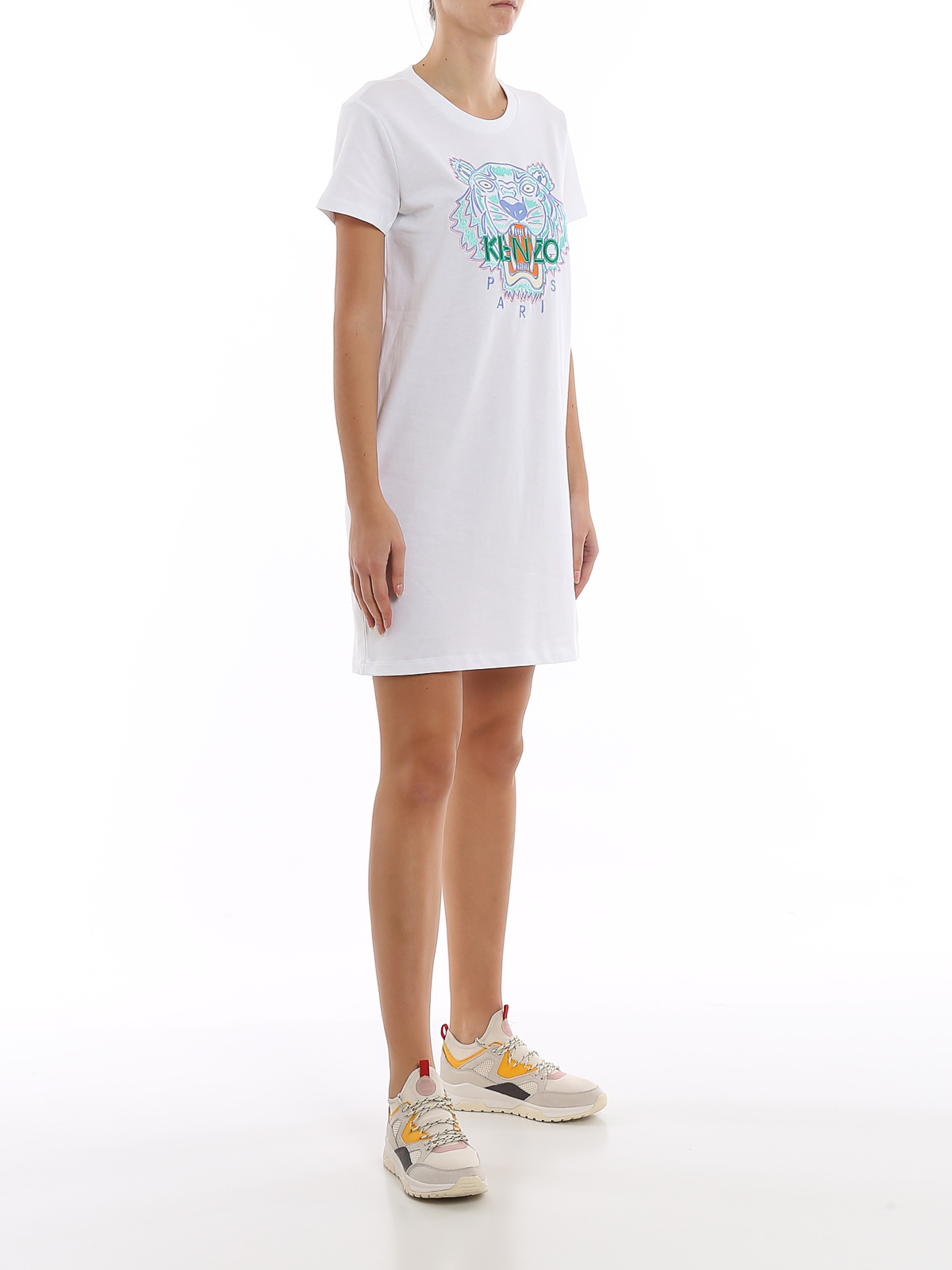 Kenzo Classic Tiger dress - White - Women|FA52RO8514YE01 Kenzo Classic Tiger dress - White - Women|FA52RO8514YE01