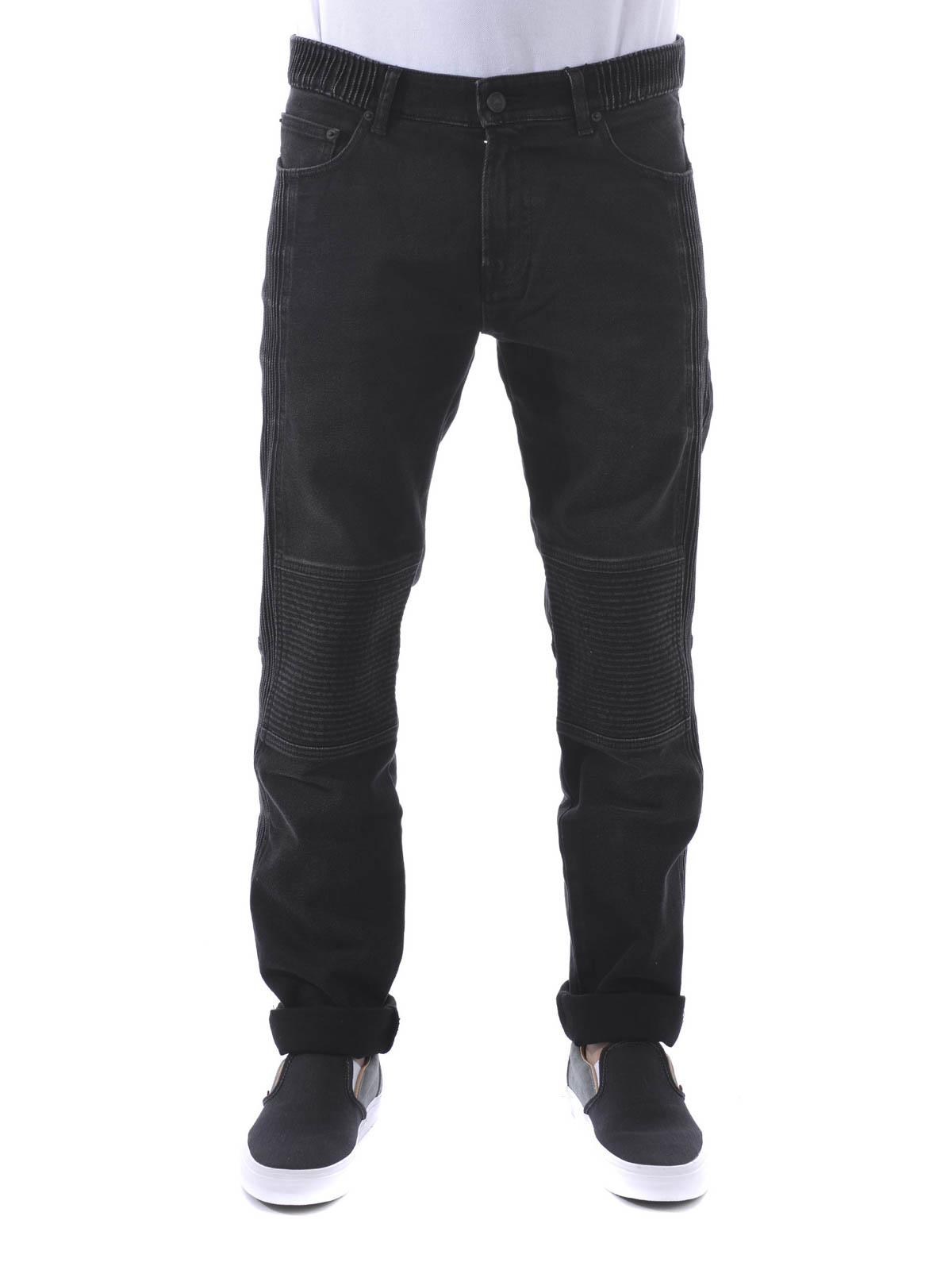 Kenzo Biker style jeans - Black - Men | F655PA5582FD99