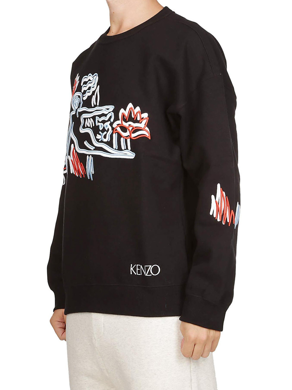 Sweatshirts & Sweaters Kenzo - Sketch embroidered cotton