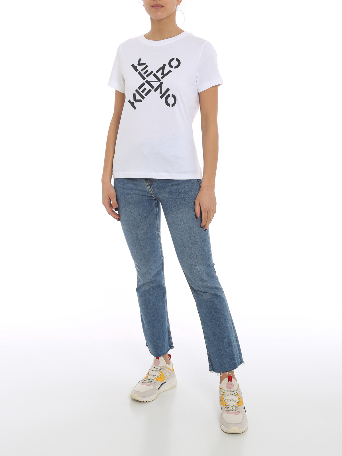 Shop Kenzo Camiseta - Big X In White