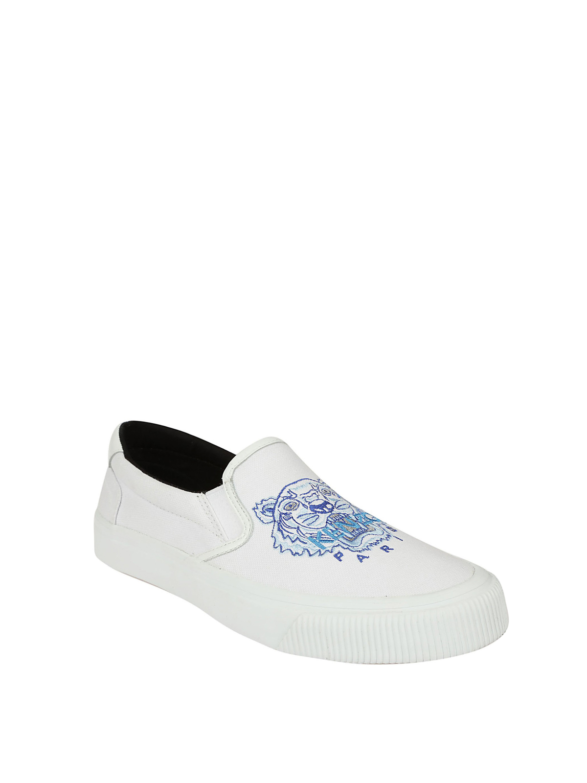 Trainers Kenzo - white canvas slip-on sneakers - F855SN100F7201
