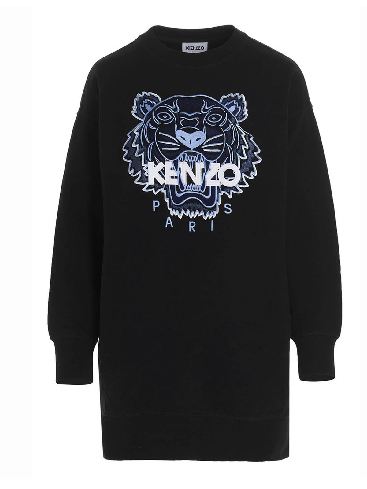 【送料&関税込】Kenzo Dresses Black Kenzo Classic Tiger dress in black - Black - Women