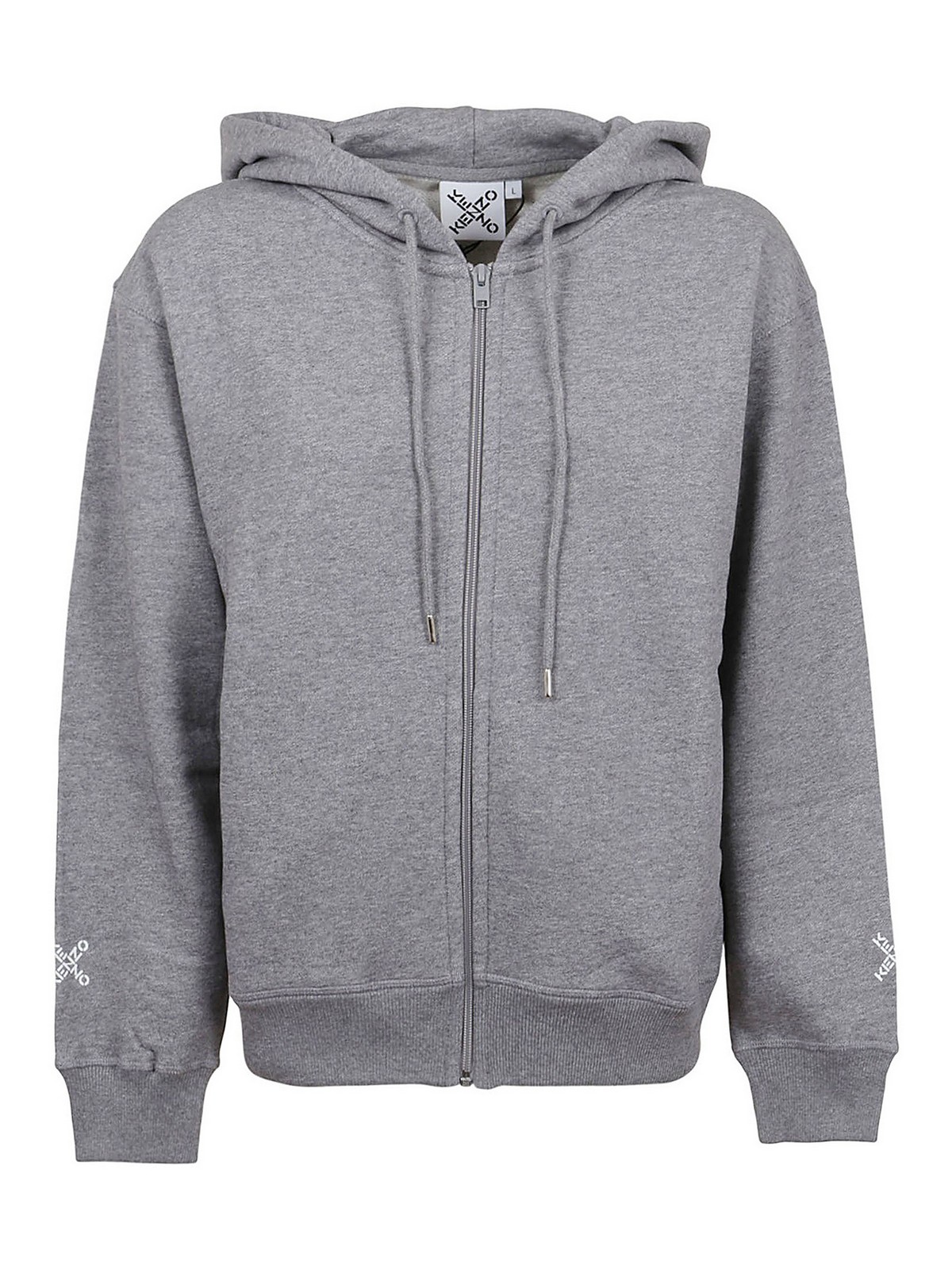 Felpa Girocollo Felpe Con Zip Kenzo Donna Kenzo Felpa In Cotone