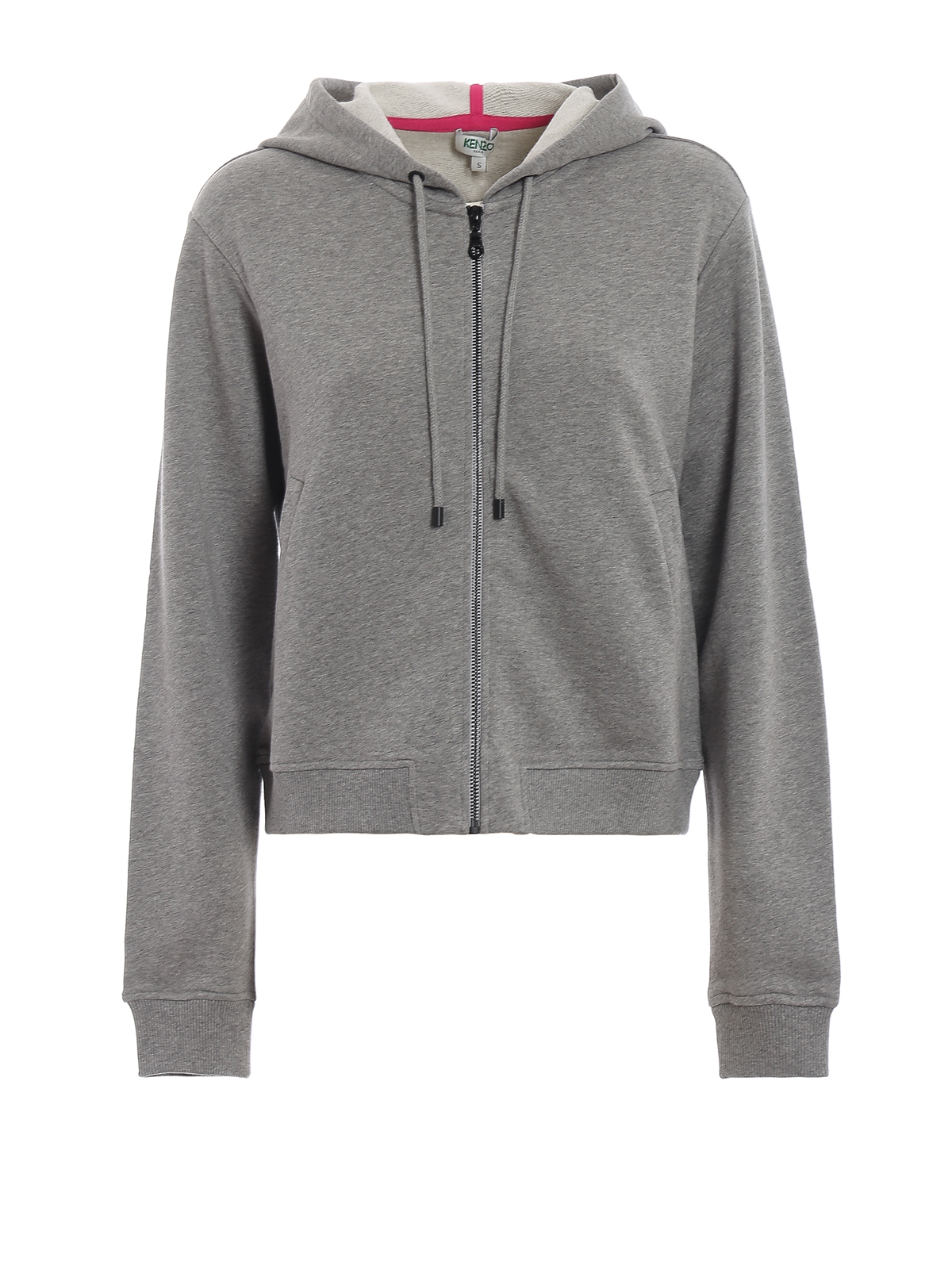 ÉPINE PARIS embroidery sweat gray×white White cotton blend