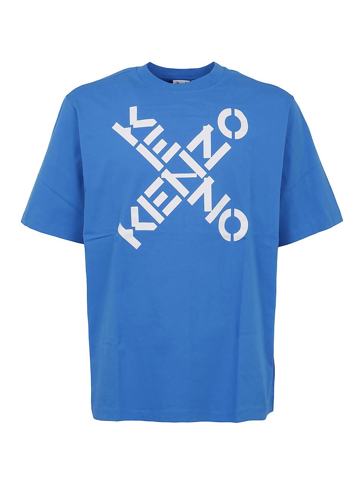 Kenzo Big X T shirt Blue Men FA65TS5024SJ69 thebs