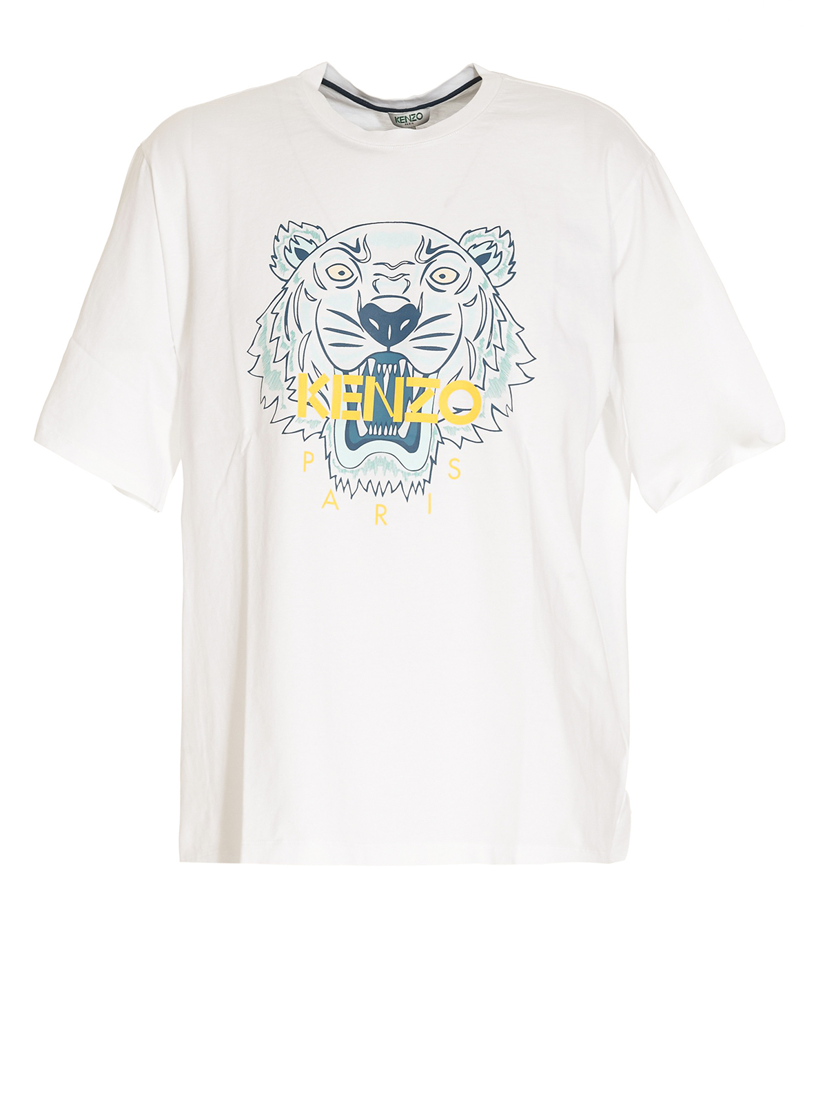 KENZO 刺繍 Tシャツ L ホワイト Kenzo Tiger embroidery T-shirt - White - Men | FA55TS5004YA01