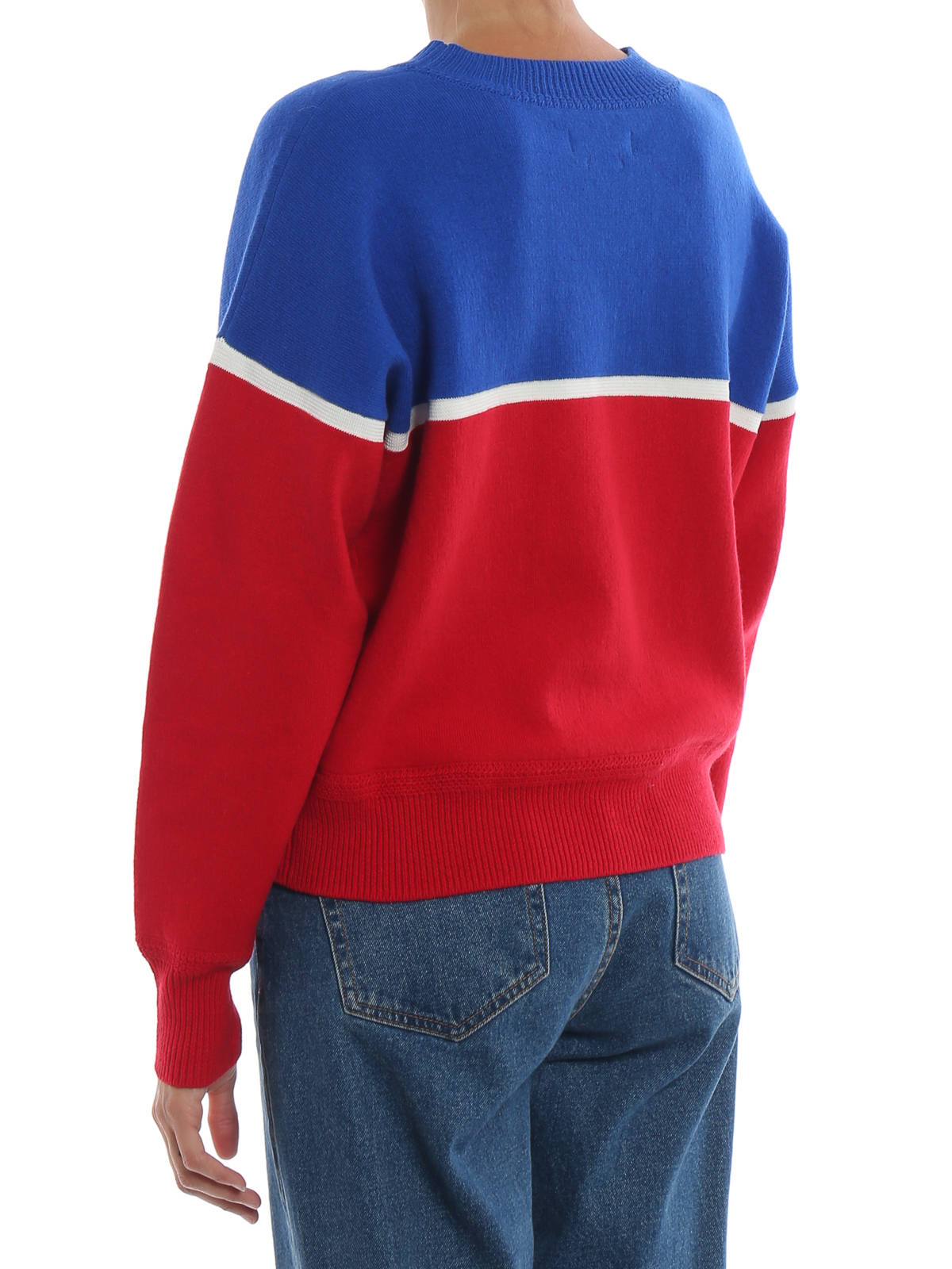 Crew necks Isabel Marant Etoile - Kepson colour block Paradise intarsia  sweater - PU072818A043E01BK