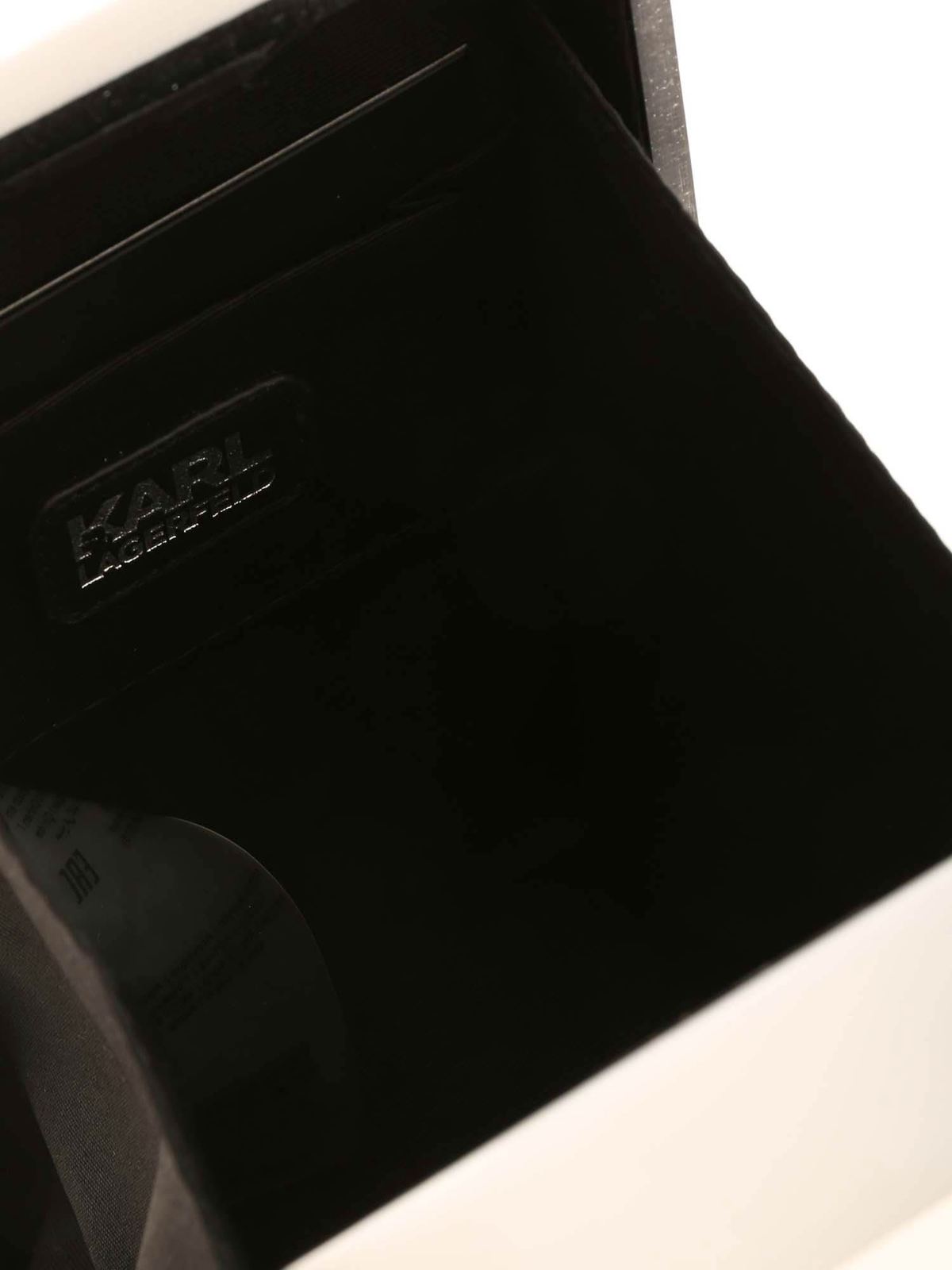 Cross body bags Karl Lagerfeld - Ikonic Karl minaudiere bag in black -  206W3126A999