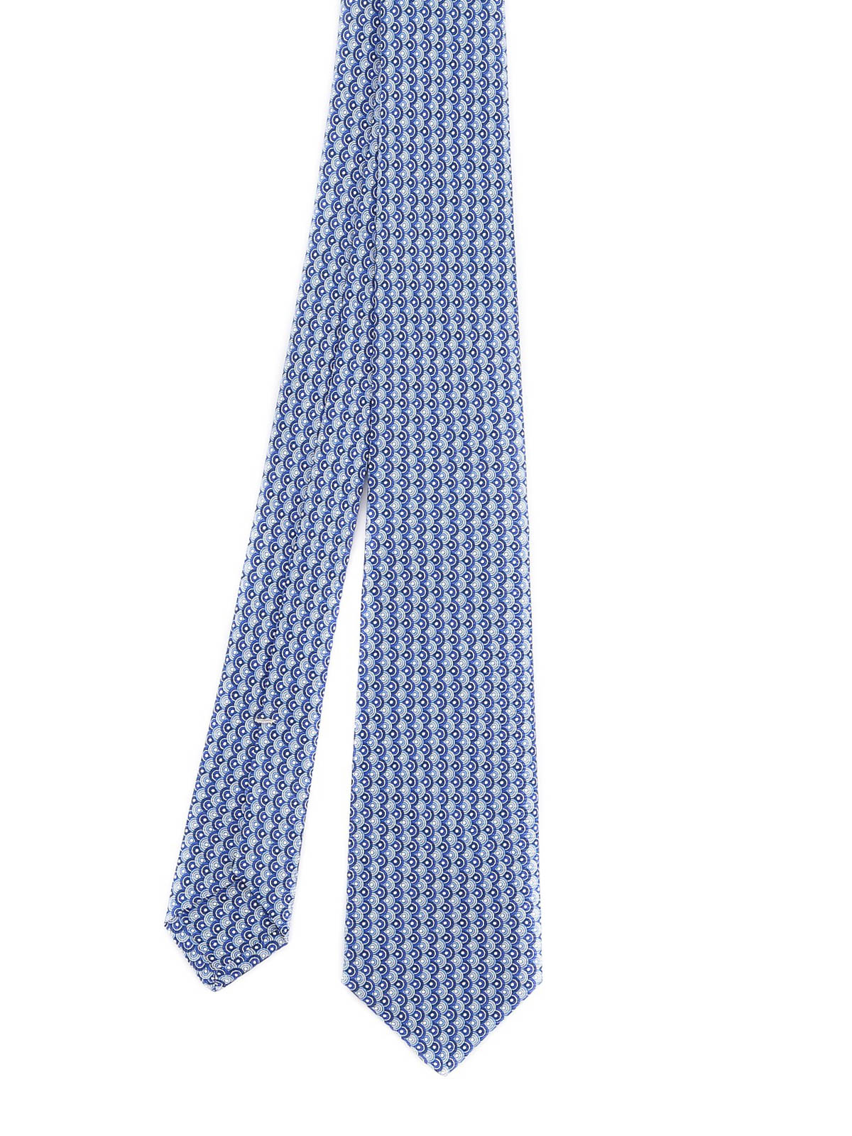 Cravate Kiton Bleu Clair - Neuve Avec étiquettes - Fabriquée Main En Italie, 150cm