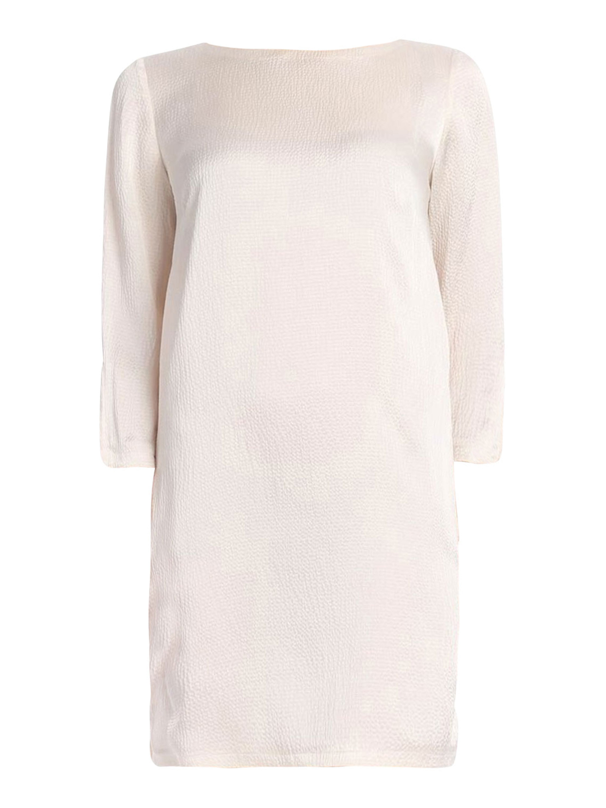 White silk shift sales dress