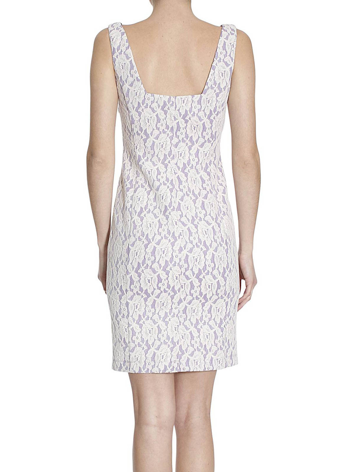 chinese dress ladies Moschino Red Slip Dress with Lace Overlay main image 0