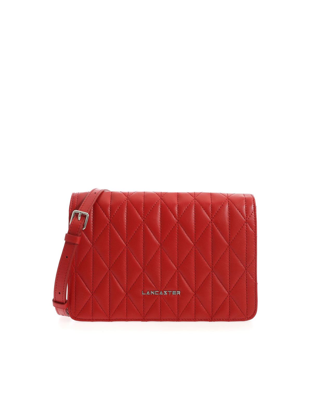 Quilted Leather Shoulder Bag Fuxia Lancaster Paris - Women