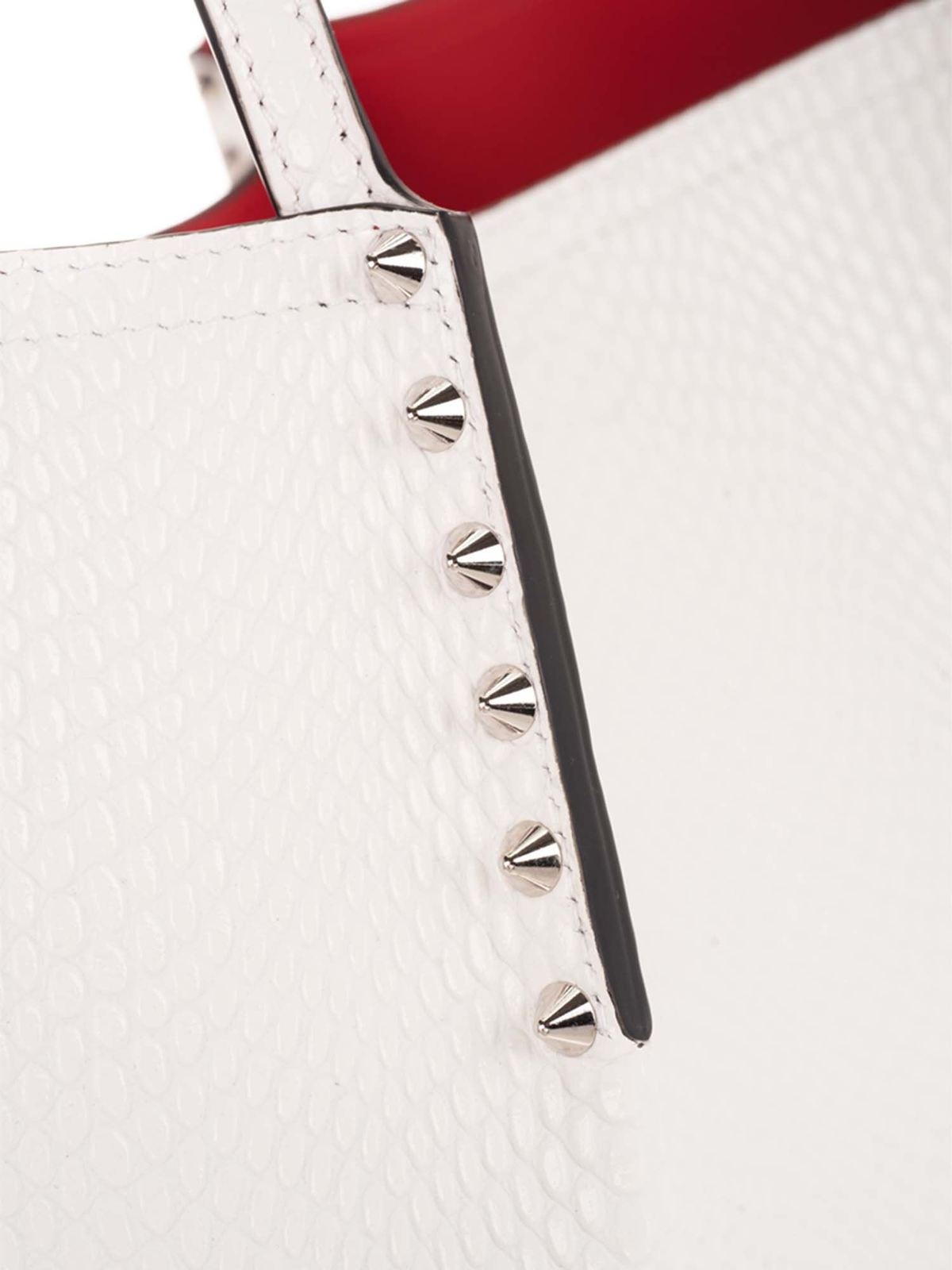 Totes bags Christian Louboutin - Large Cabarock Tote bag in white -  1215184W222