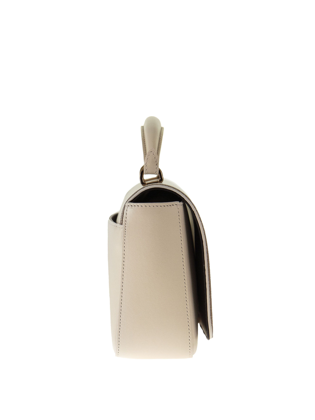 Brunello Cucinelli Leather bag - Cream - Women | MBSMD2181C7831