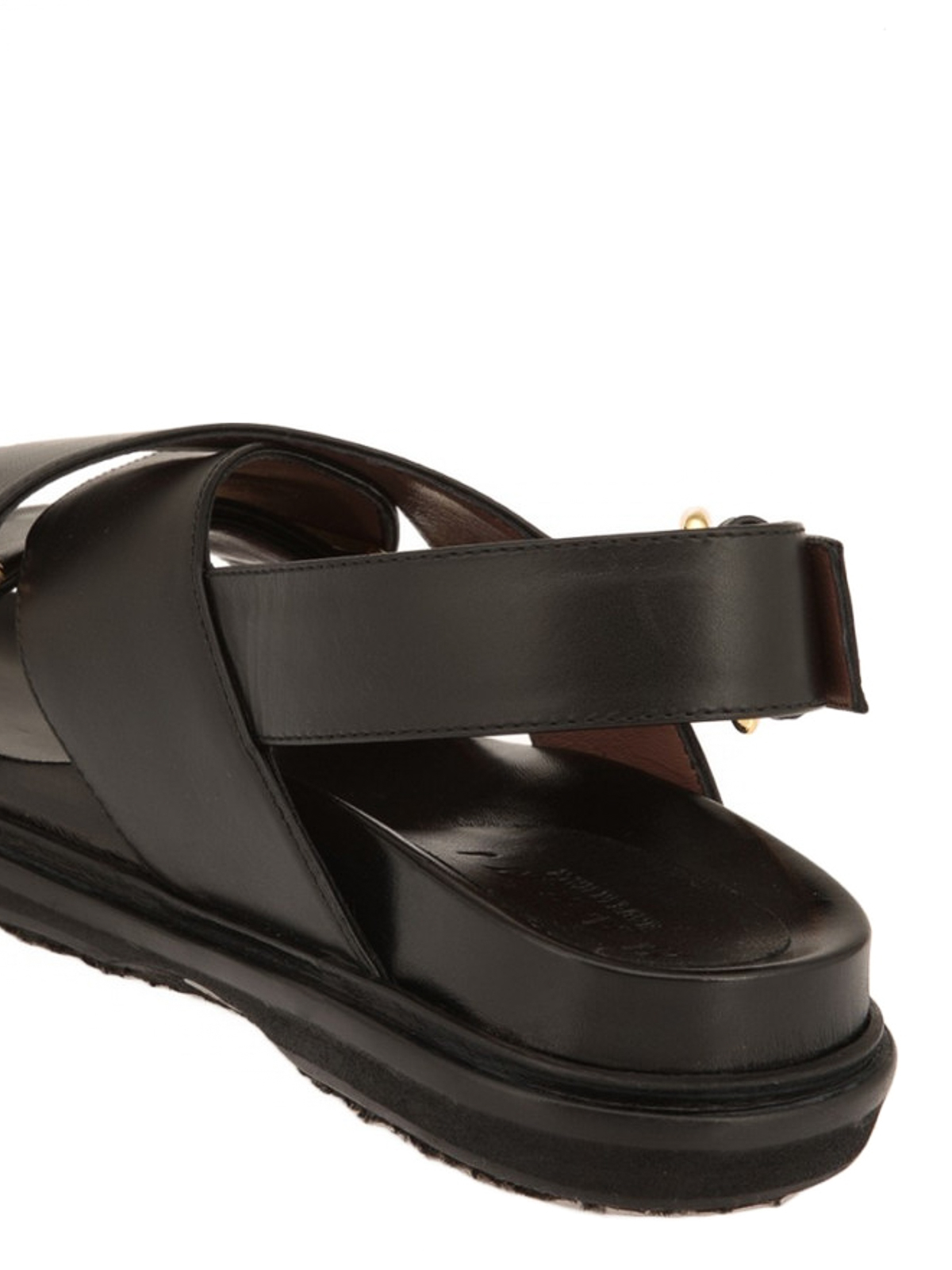 Marni Leather criss-cross sandals - Black | FBMSQ04G01LV691ZI635