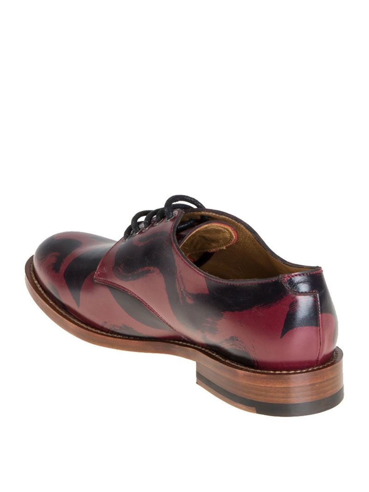 Shop Vivienne Westwood Leather Derby Shoes In Rojo