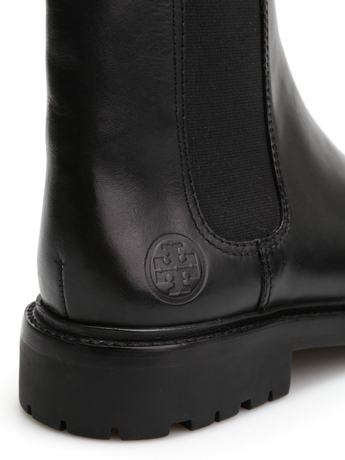 Tory burch clearance black leather booties