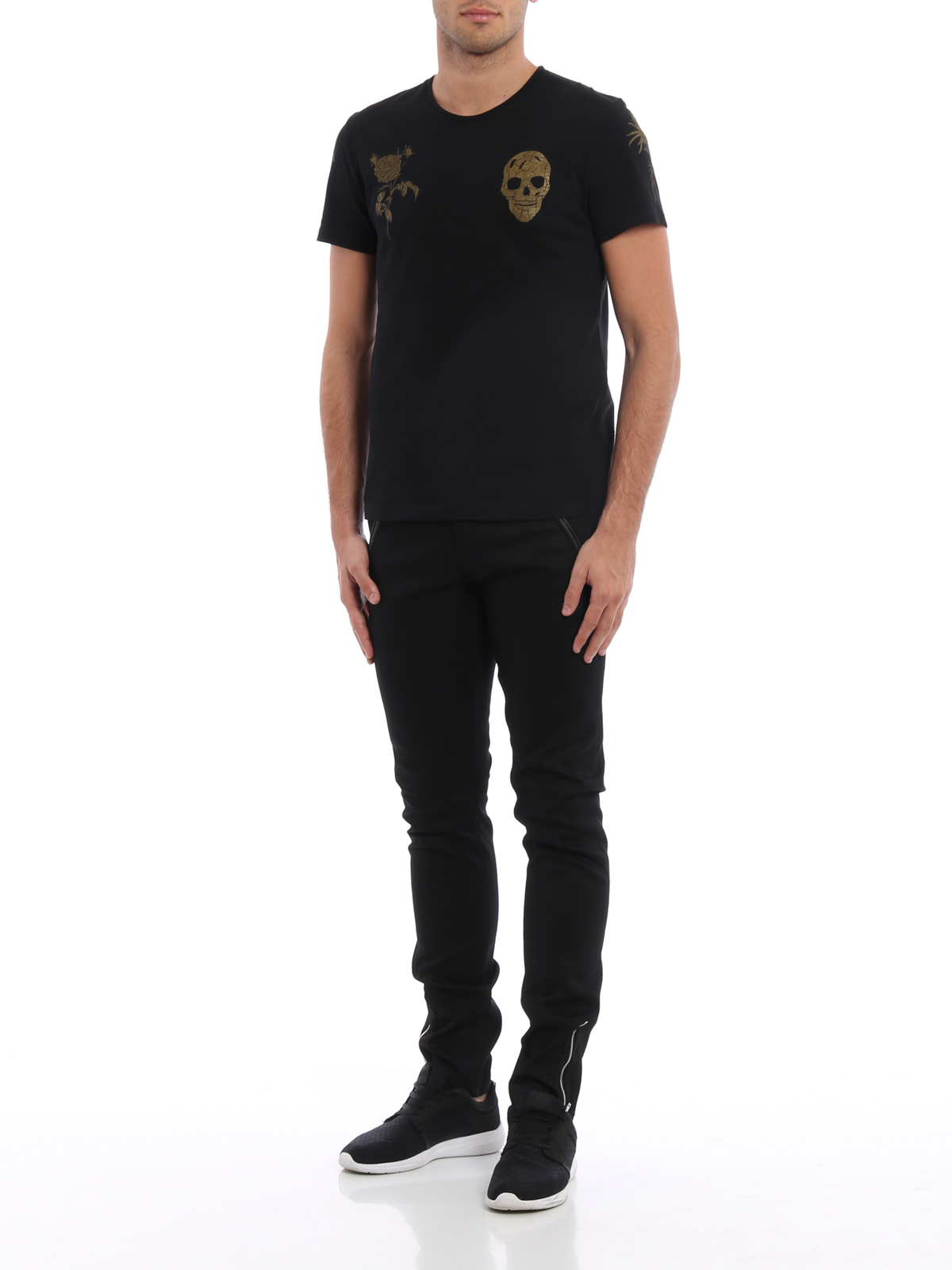 デニム・ジーパン Alexander Mcqueen Black denim jeans Alexander McQueen Tied Jeans | Black | FARFETCH