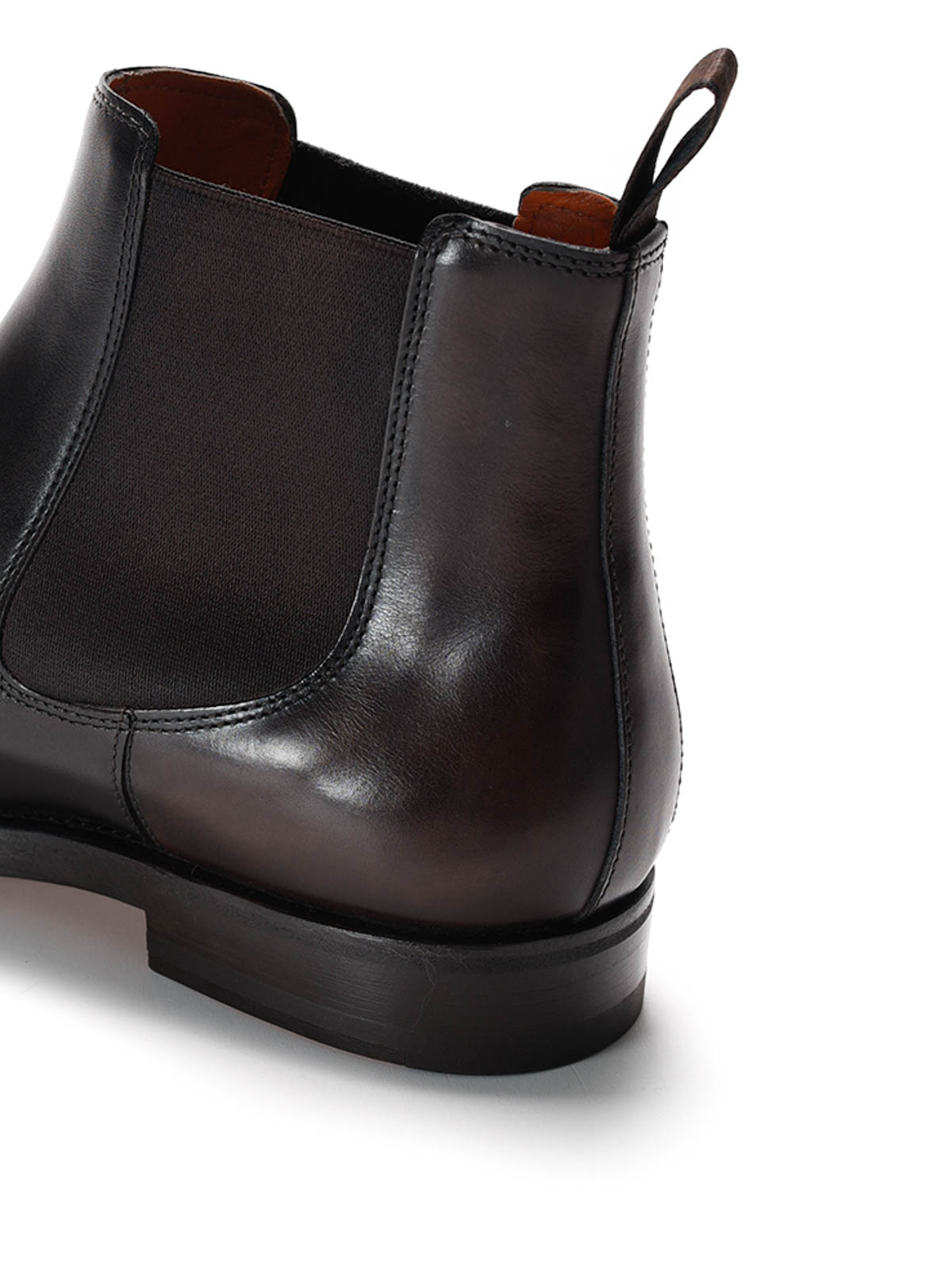 Santoni leather ankle on sale boots