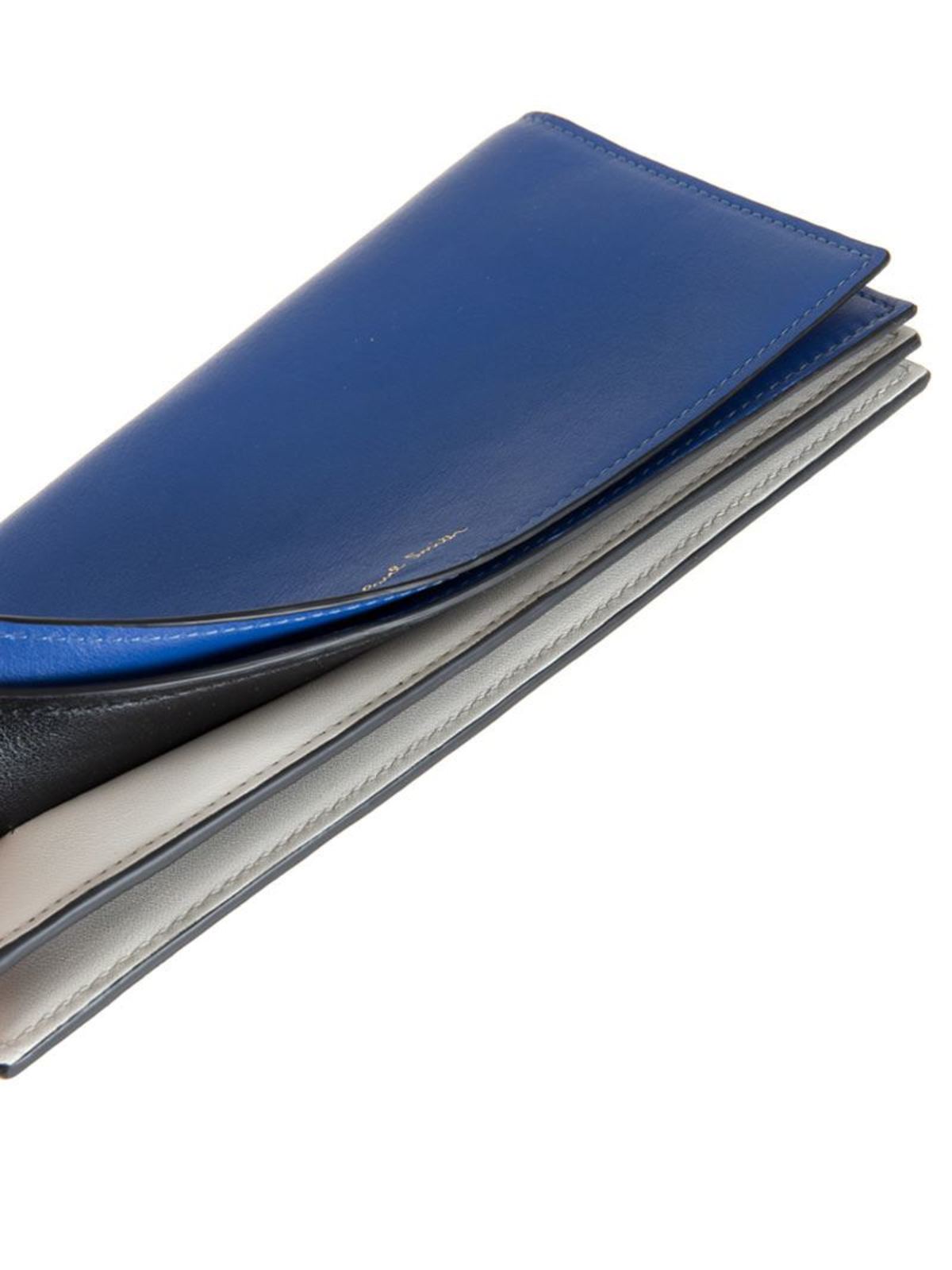 Shop Paul Smith Leather Wallet In Azul