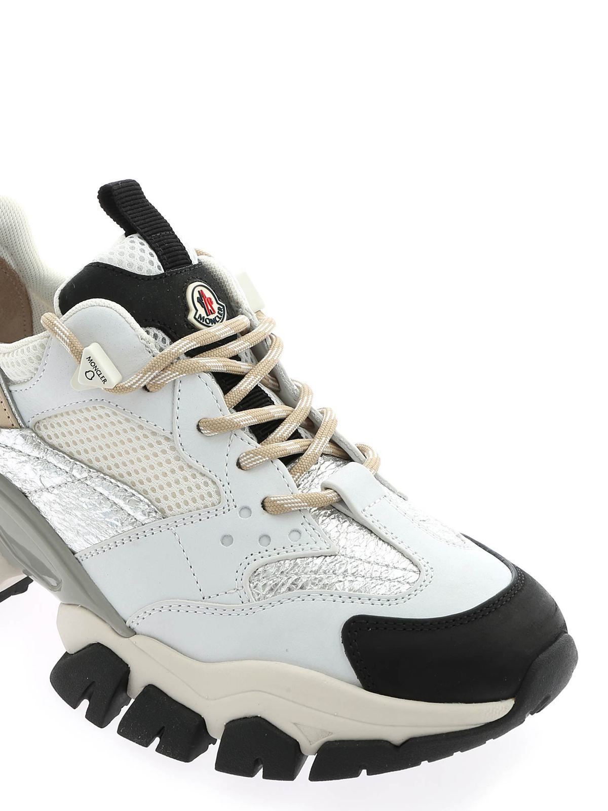 Moncler Leave no Trace sneakers in white and black|4M7080002SG7003