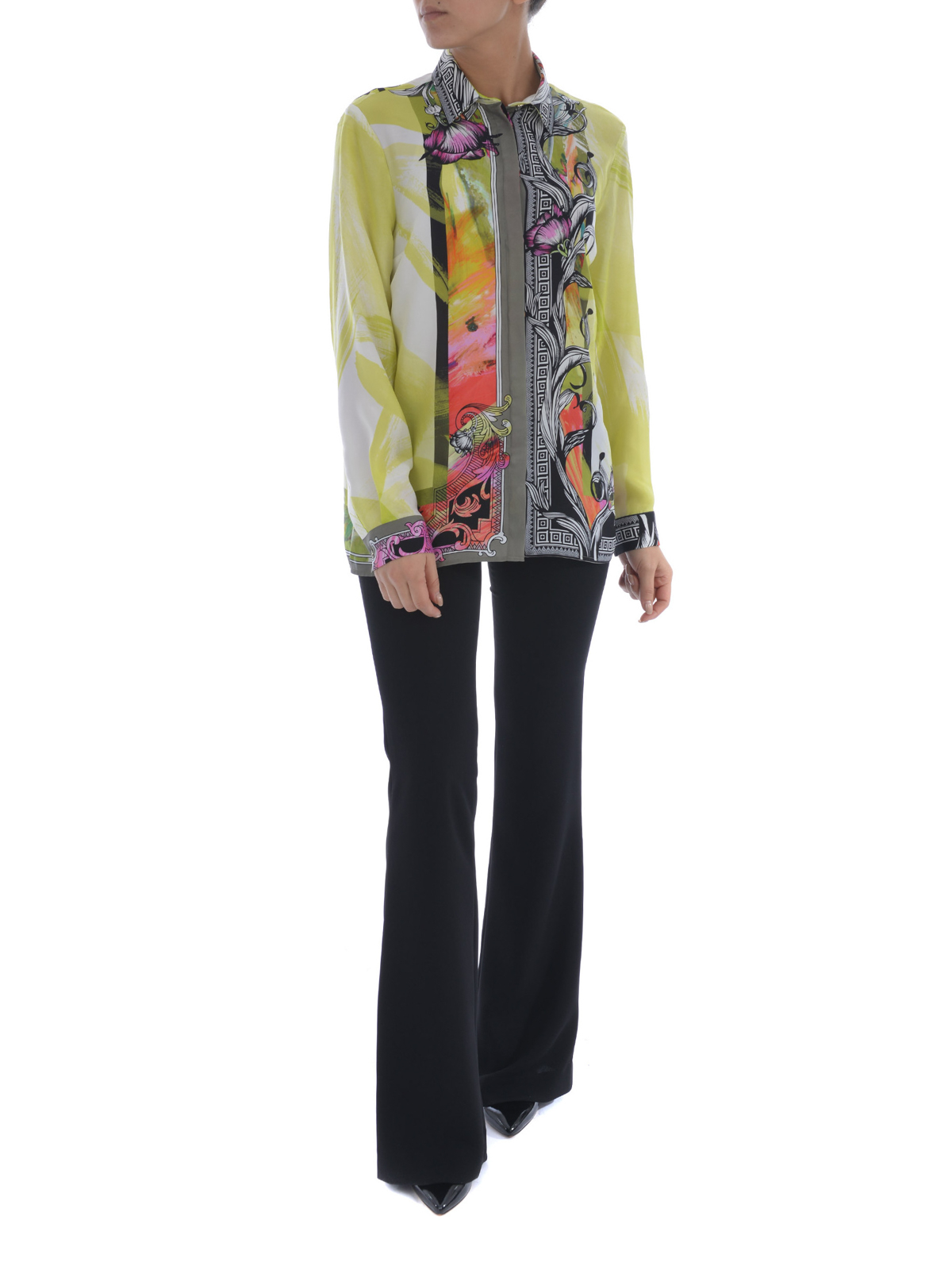 arco Investigación frágil Camisas Versace Collection - Camisa Amarillo Para Mujer - G34774G603330G7527