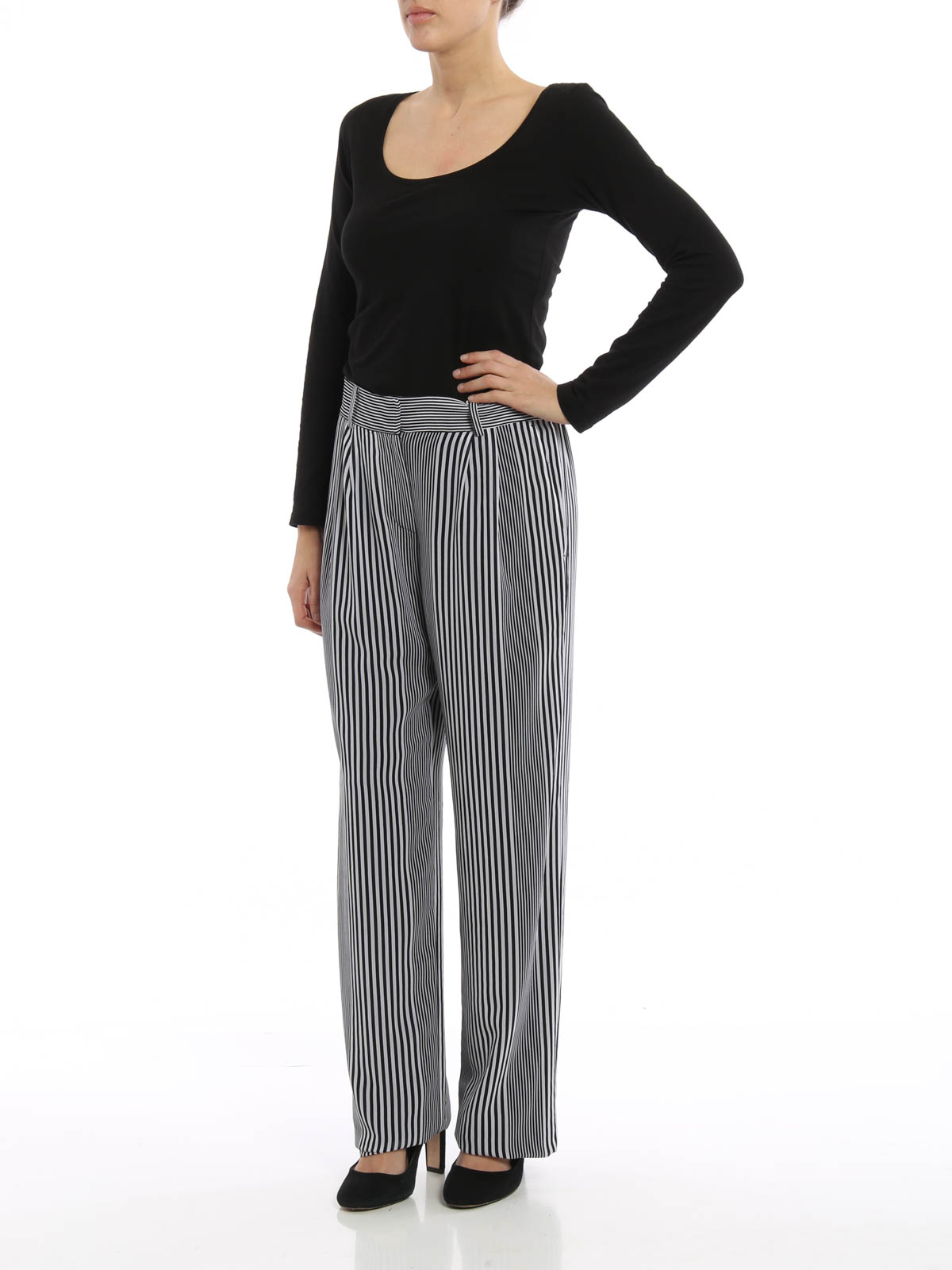 Michael kors striped on sale pants