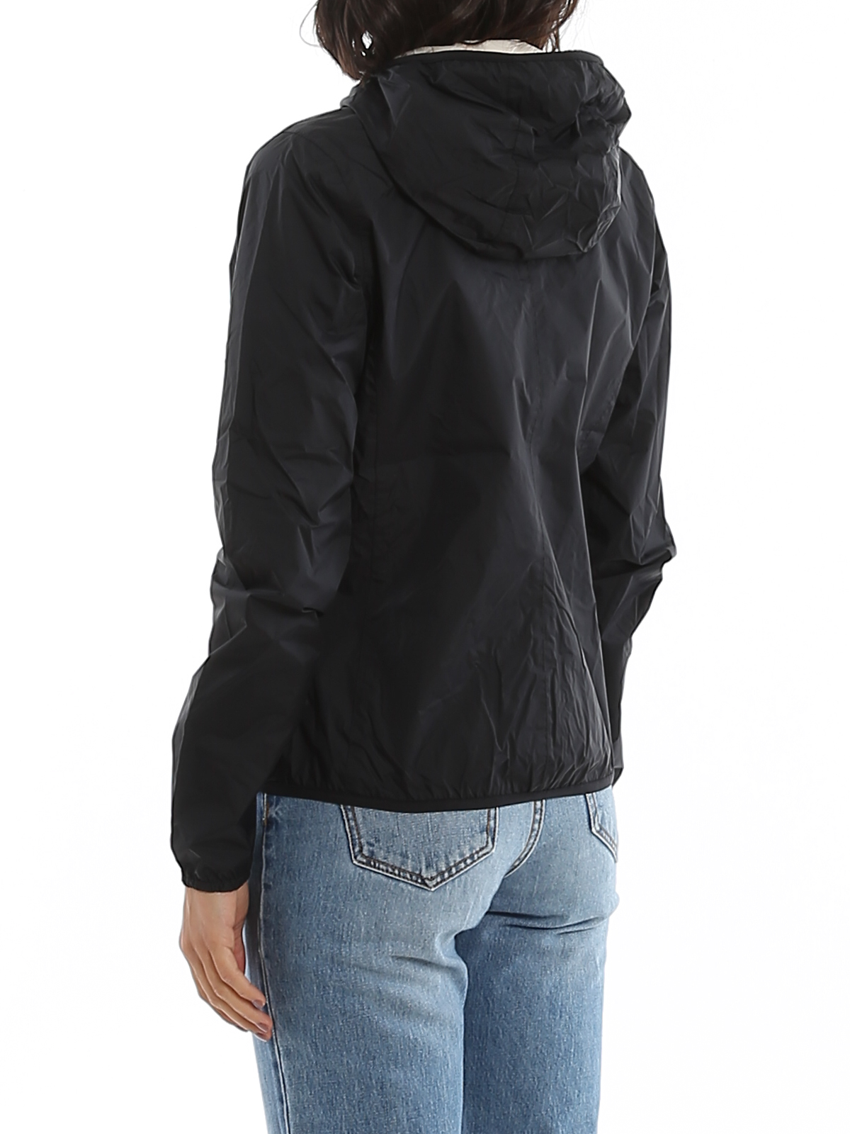 アウターその他 K WAY Women Outer K5136DW AT0 Black Jackets Woman AUBE MEMORY TOUCH Long BLACK PURE