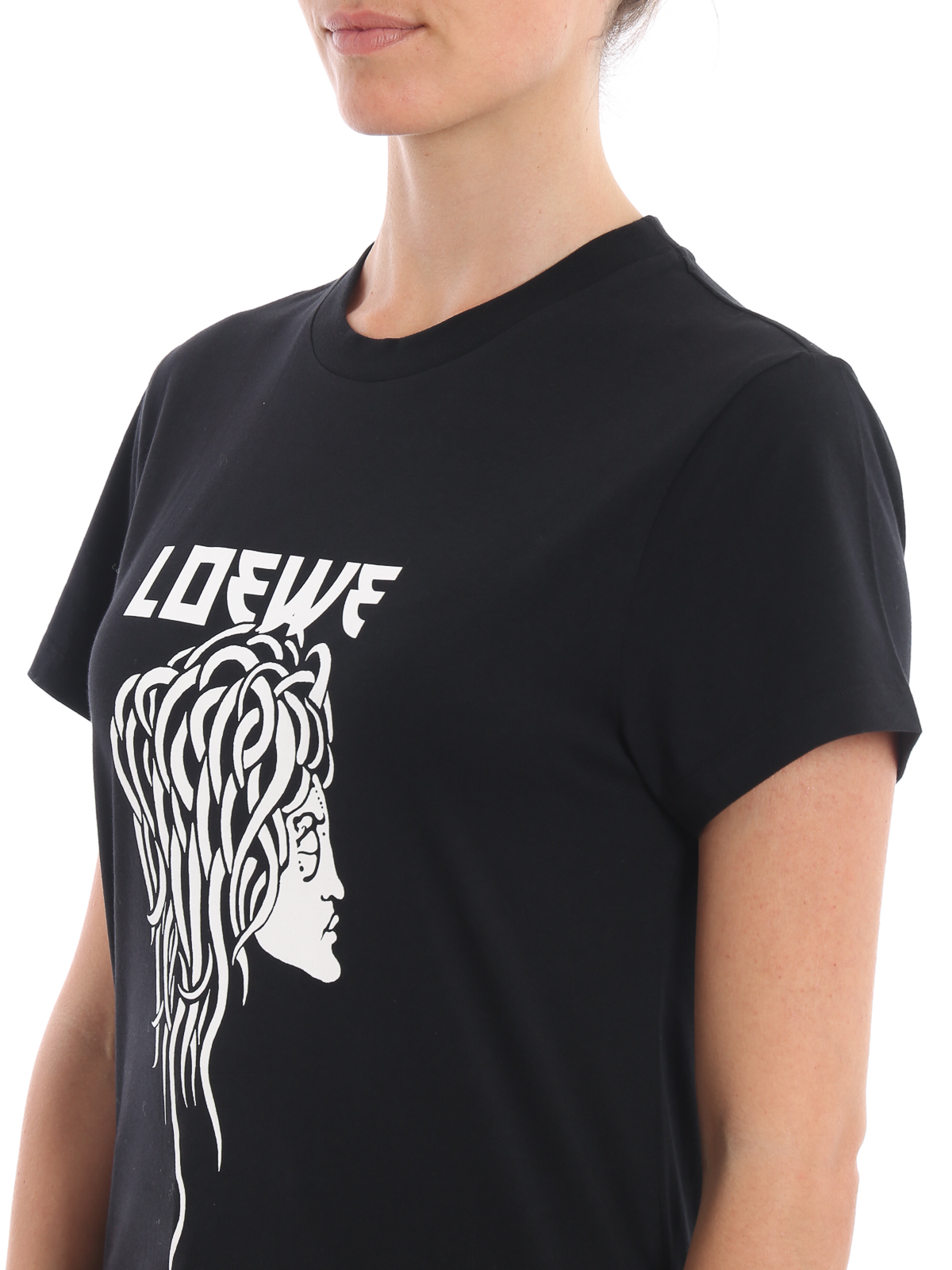 Loewe Salome black T-shirt - Black - Women | S6299933PC1100