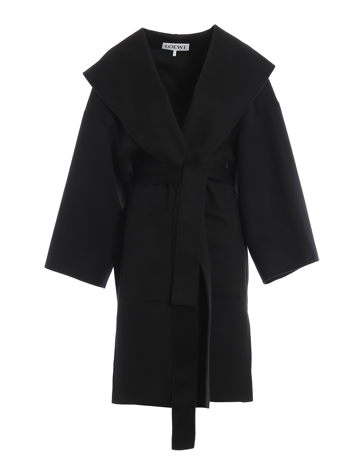 Loewe Cashmere blend double hooded wrap coat|S2291340PA1100