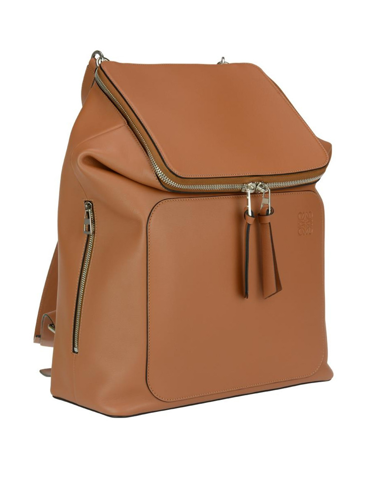 Loewe Goya Small Leather Backpack in Brown