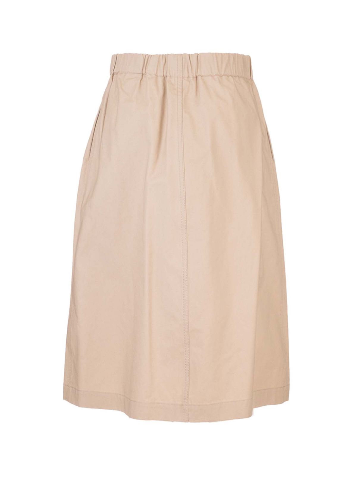 Loewe Beige skirt with leather belt - Beige | S359344XCA2140 Loewe Beige skirt with leather belt - Beige | S359344XCA2140