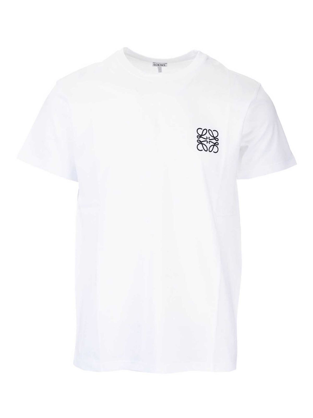 Loewe Anagram logo T-shirt in white - White - Men
